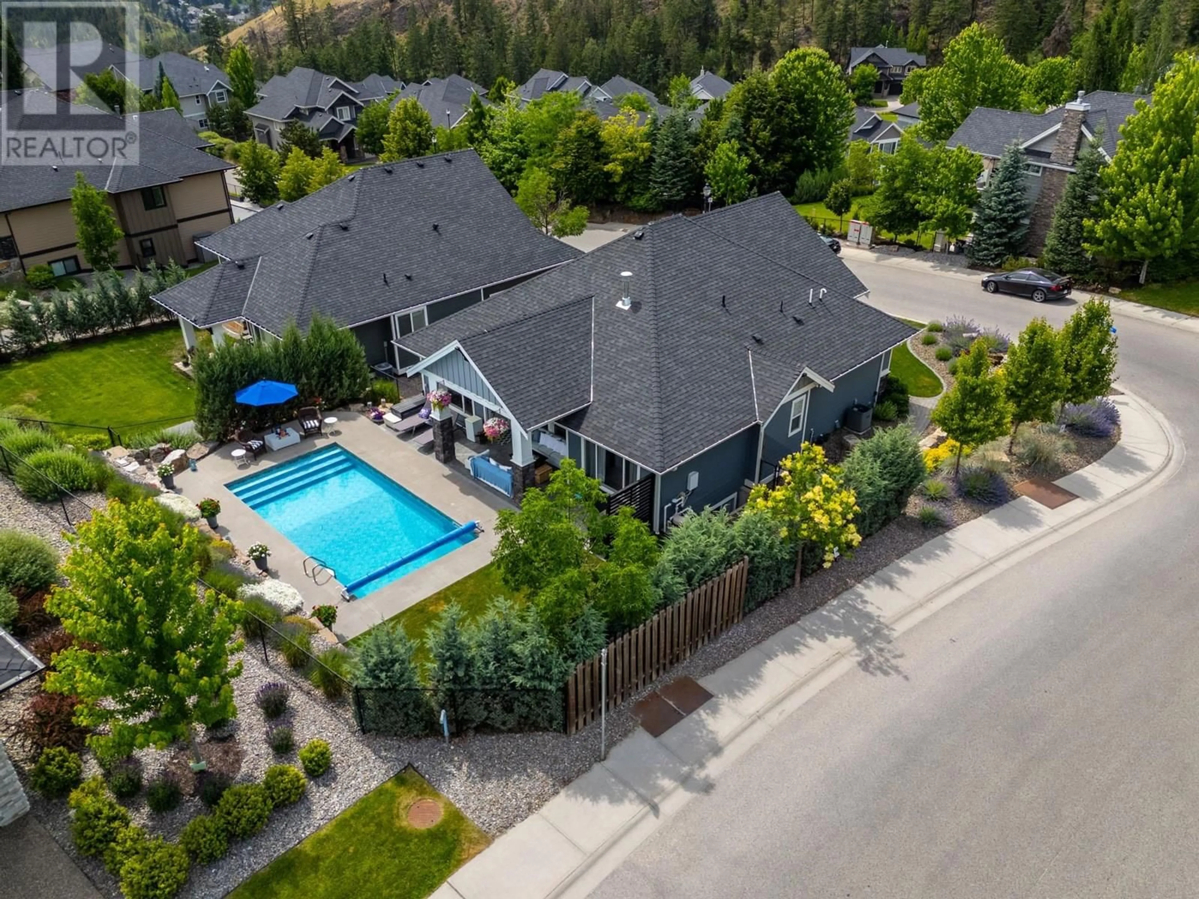 A pic from outside/outdoor area/front of a property/back of a property/a pic from drone, unknown for 179 LOST CREEK PLACE, Kelowna British Columbia V1V3B6