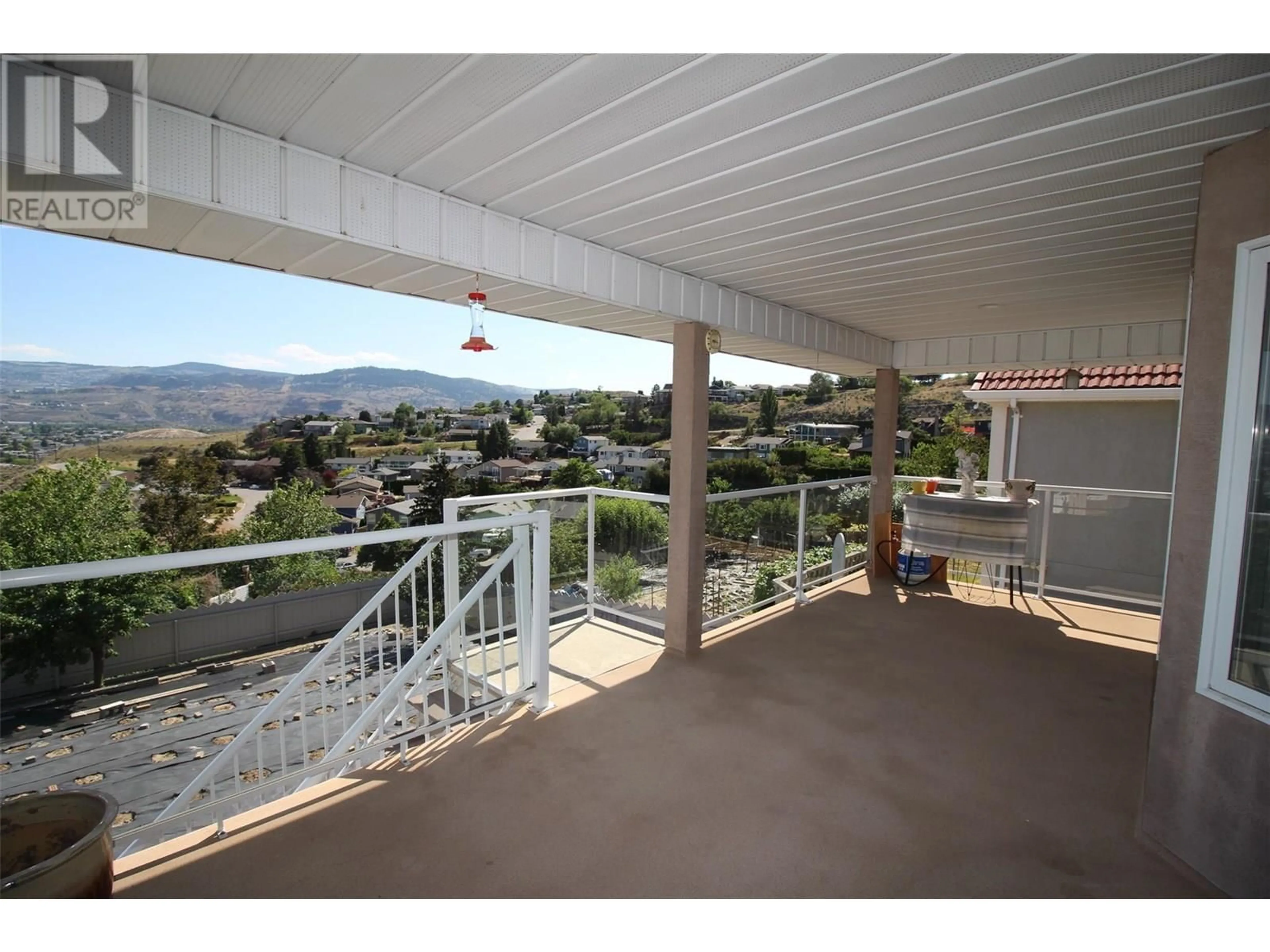Balcony in the apartment, mountain view for 1727 BEARCROFT COURT, Kamloops British Columbia V2B8M2
