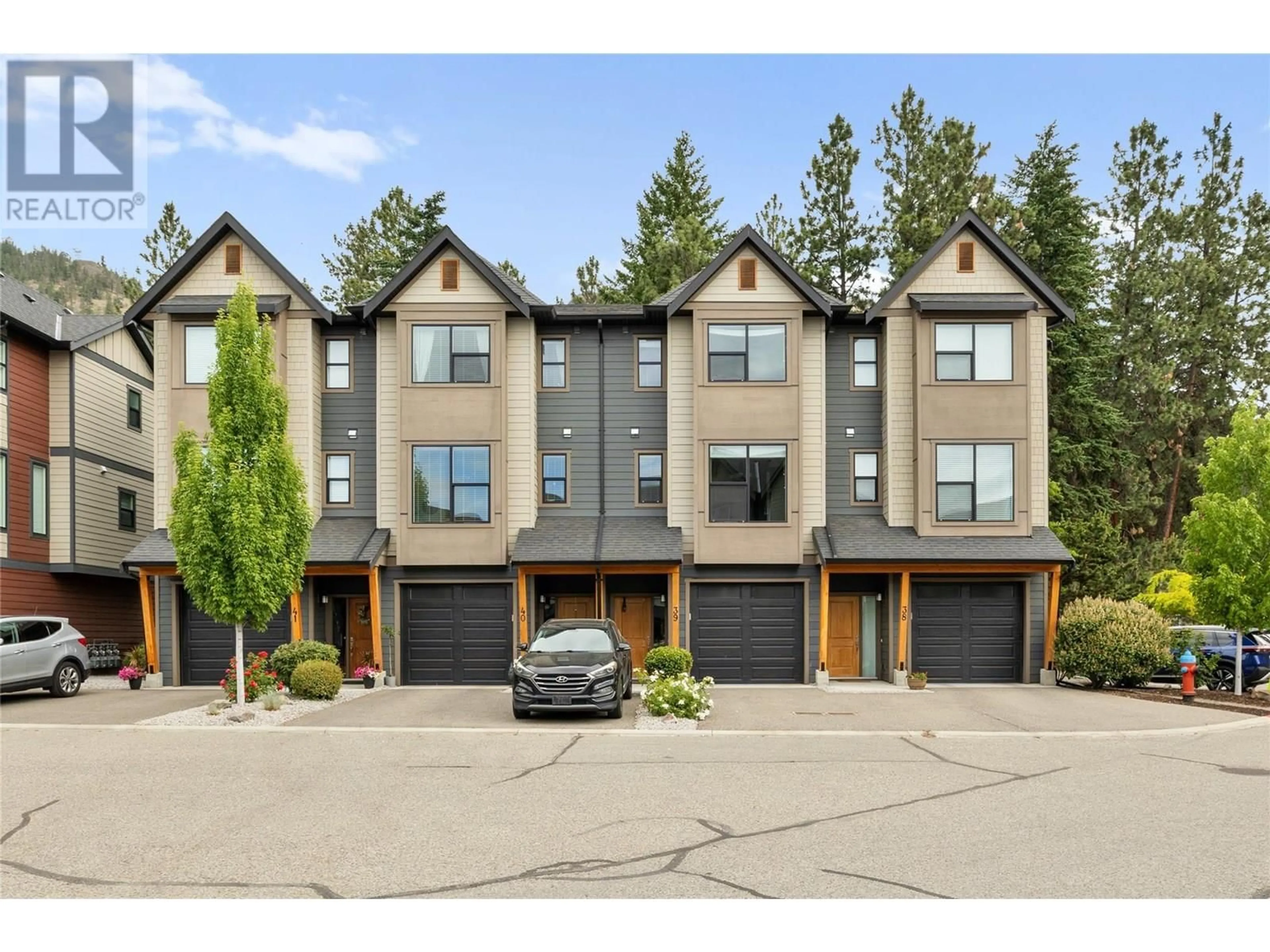 A pic from outside/outdoor area/front of a property/back of a property/a pic from drone, street for 39 - 2490 TUSCANY DRIVE, West Kelowna British Columbia V4T3M4