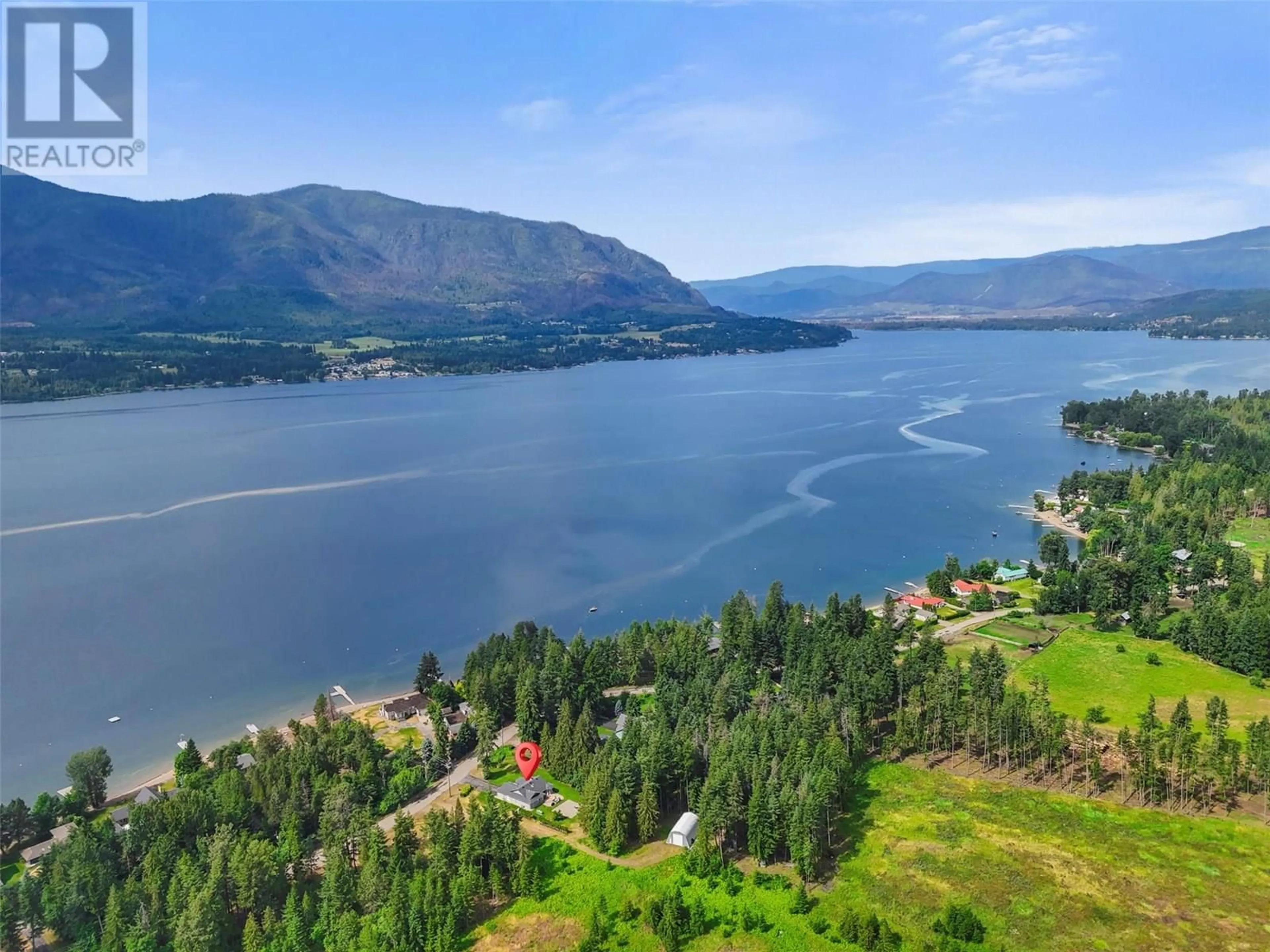 A pic from outside/outdoor area/front of a property/back of a property/a pic from drone, water/lake/river/ocean view for 3789 ZINCK ROAD, Scotch Creek British Columbia V0E1M5