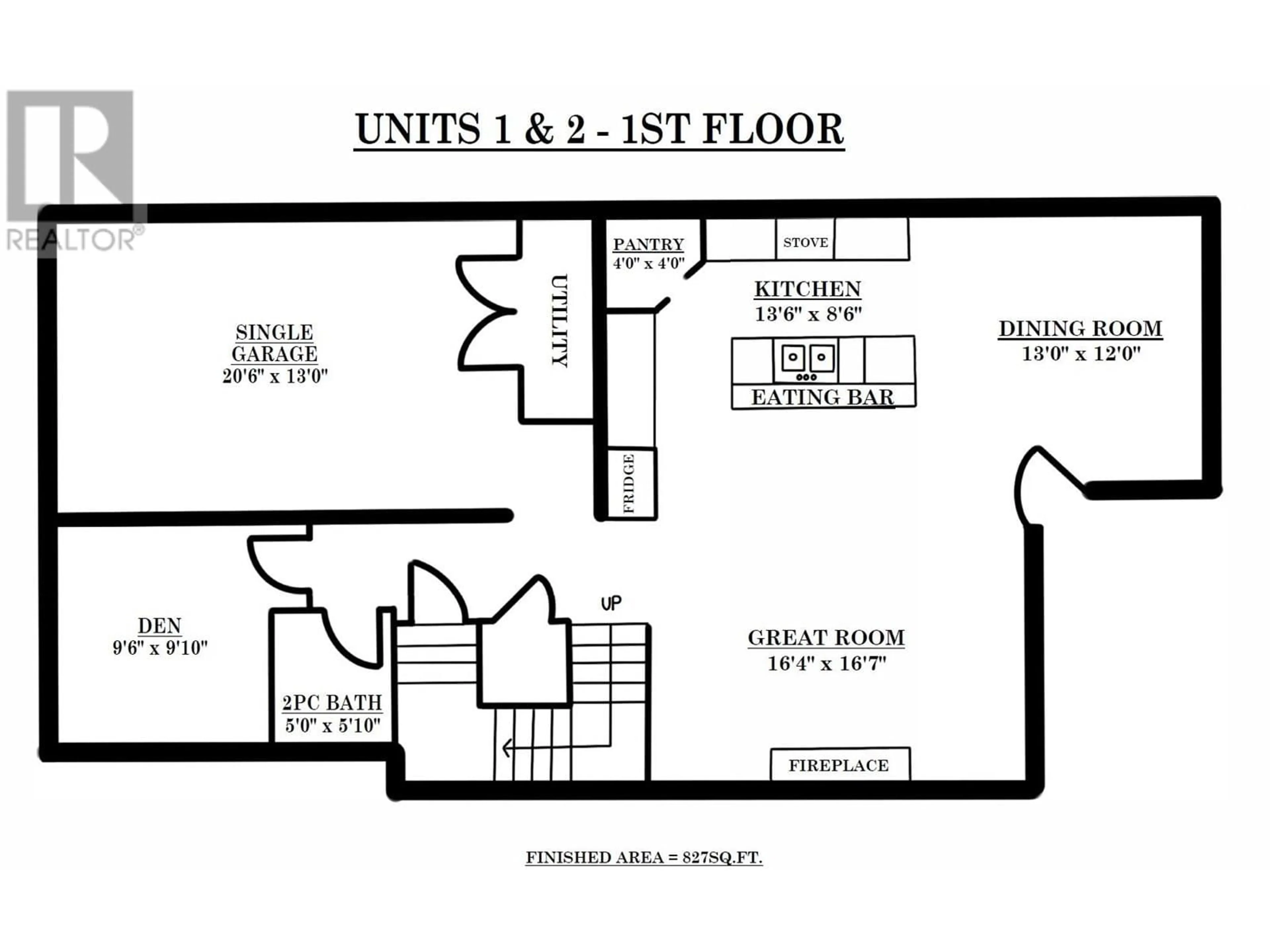 Floor plan for 751 PATTERSON AVENUE, Kelowna British Columbia V1Y5C9