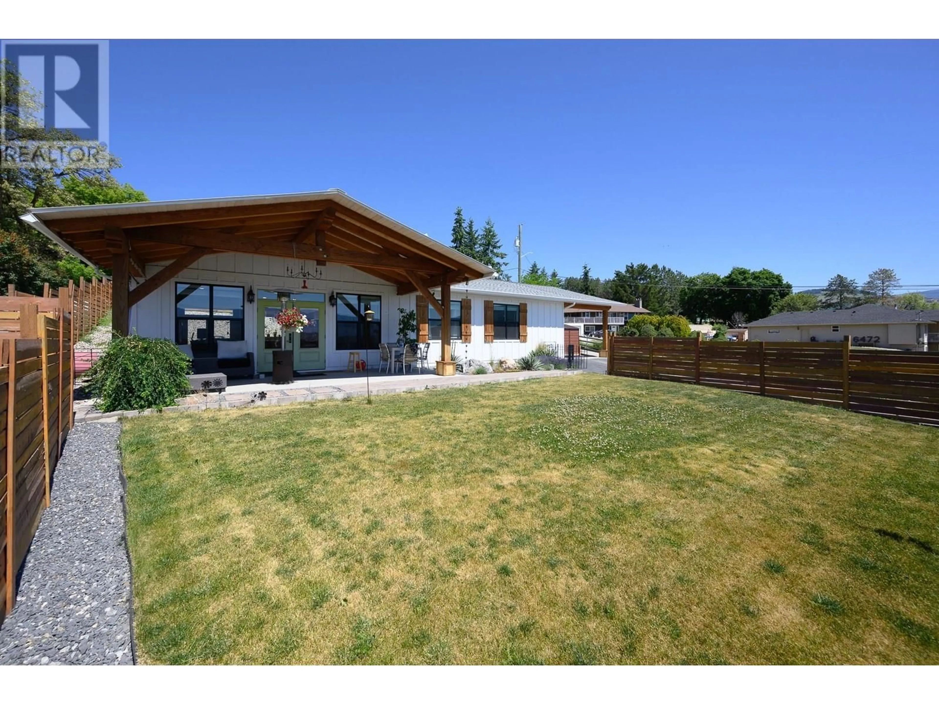 A pic from outside/outdoor area/front of a property/back of a property/a pic from drone, unknown for 6448 AGASSIZ ROAD, Vernon British Columbia V1H1P9