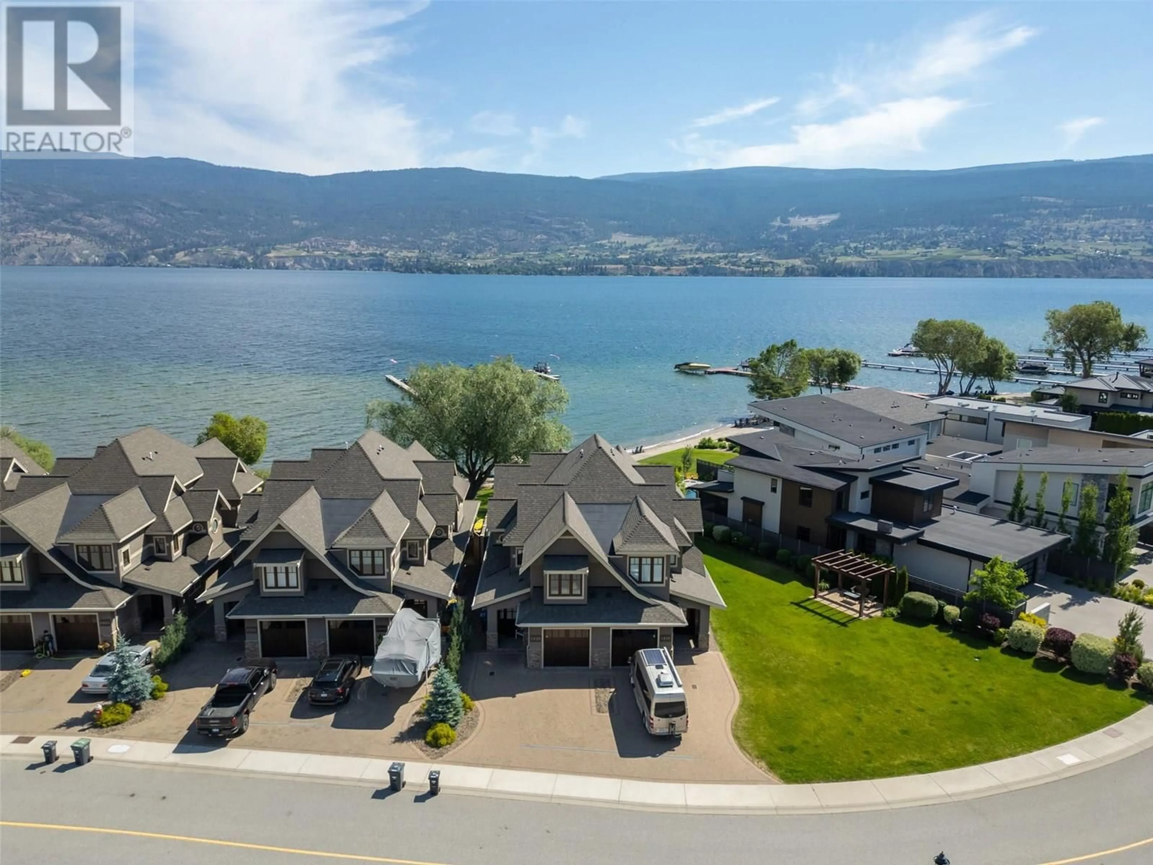 A pic from outside/outdoor area/front of a property/back of a property/a pic from drone, water/lake/river/ocean view for 2830 LANDRY CRESCENT, Summerland British Columbia V0H1Z9