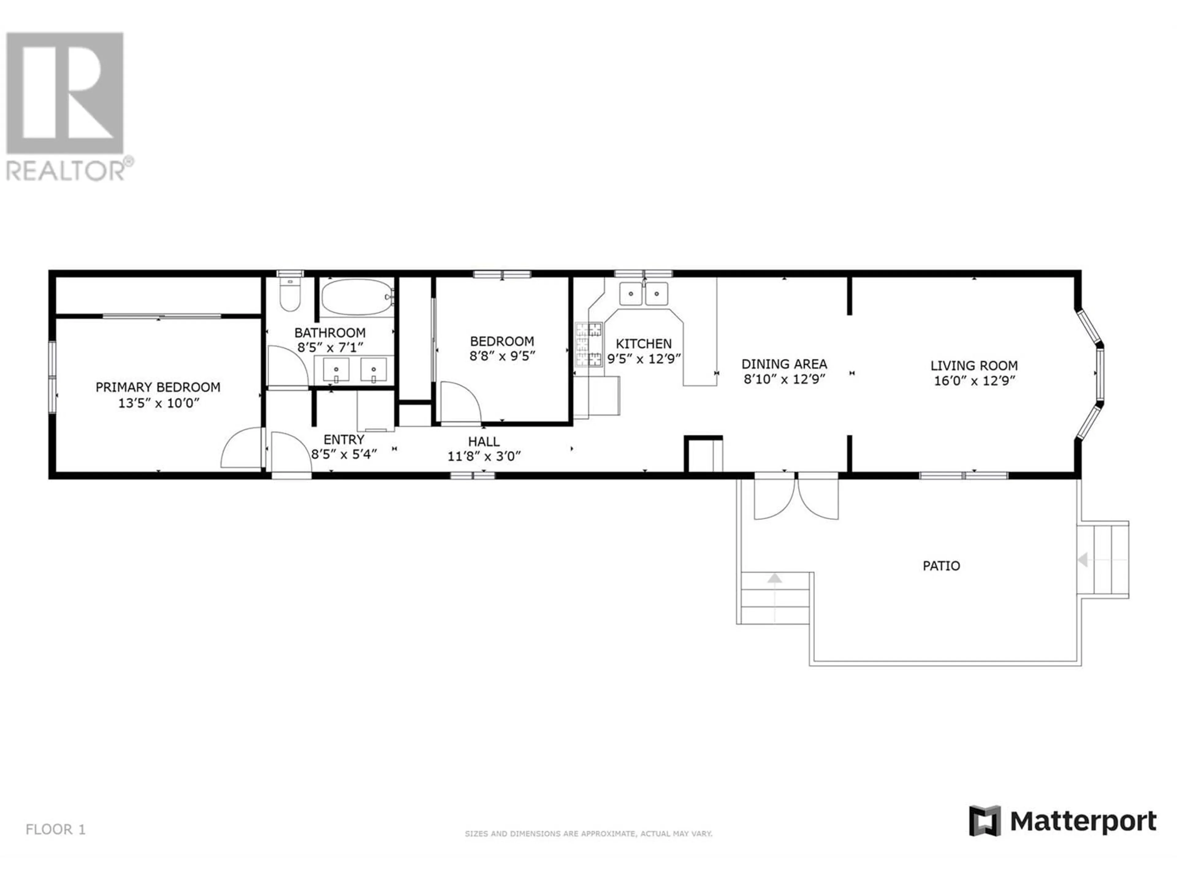 Floor plan for 53 - 9510 HWY 97 N HIGHWAY, Vernon British Columbia V1H1R8