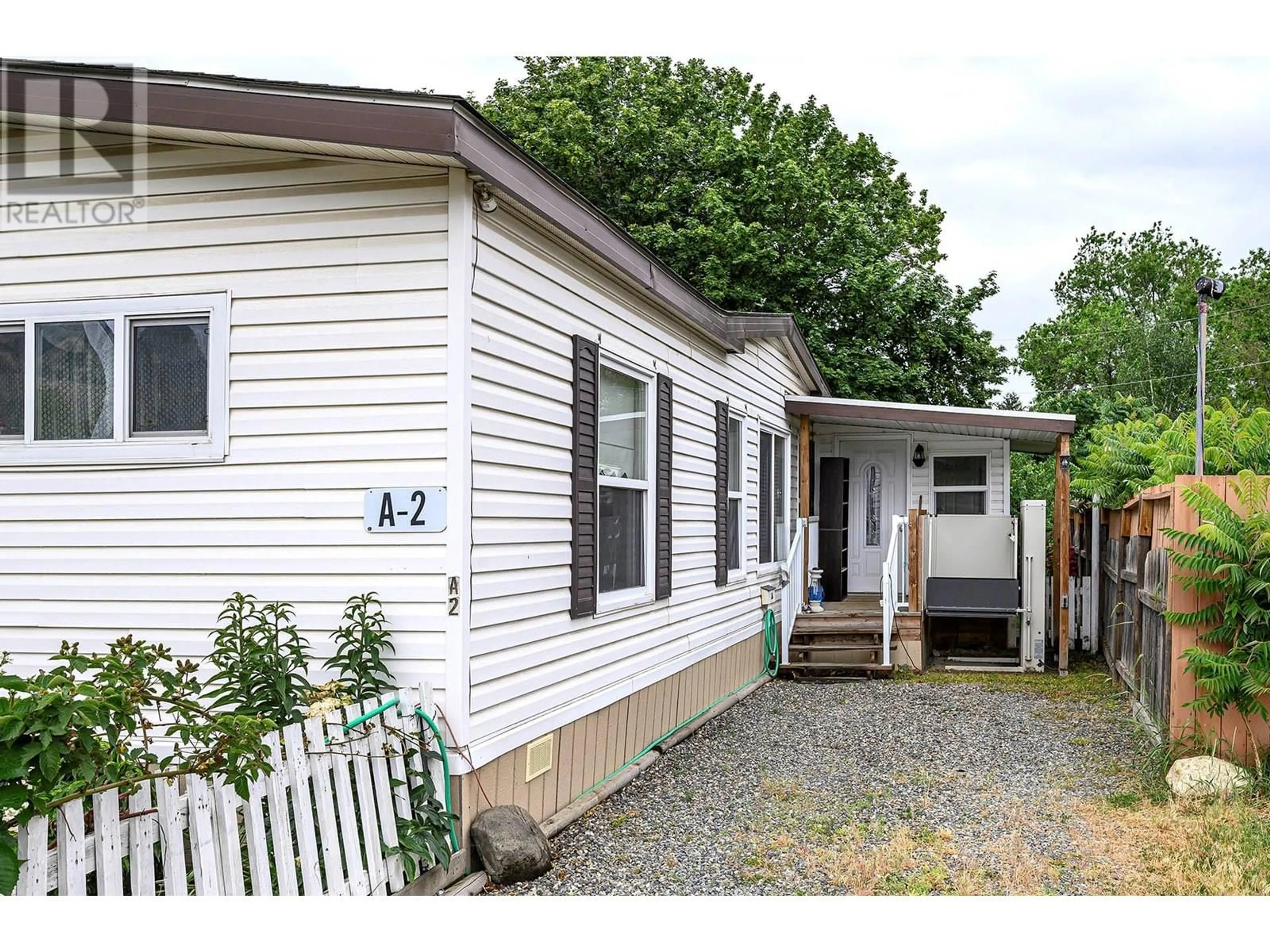 Home with vinyl exterior material, street for A2 - 220 G & M ROAD, Kamloops British Columbia V2A1A4