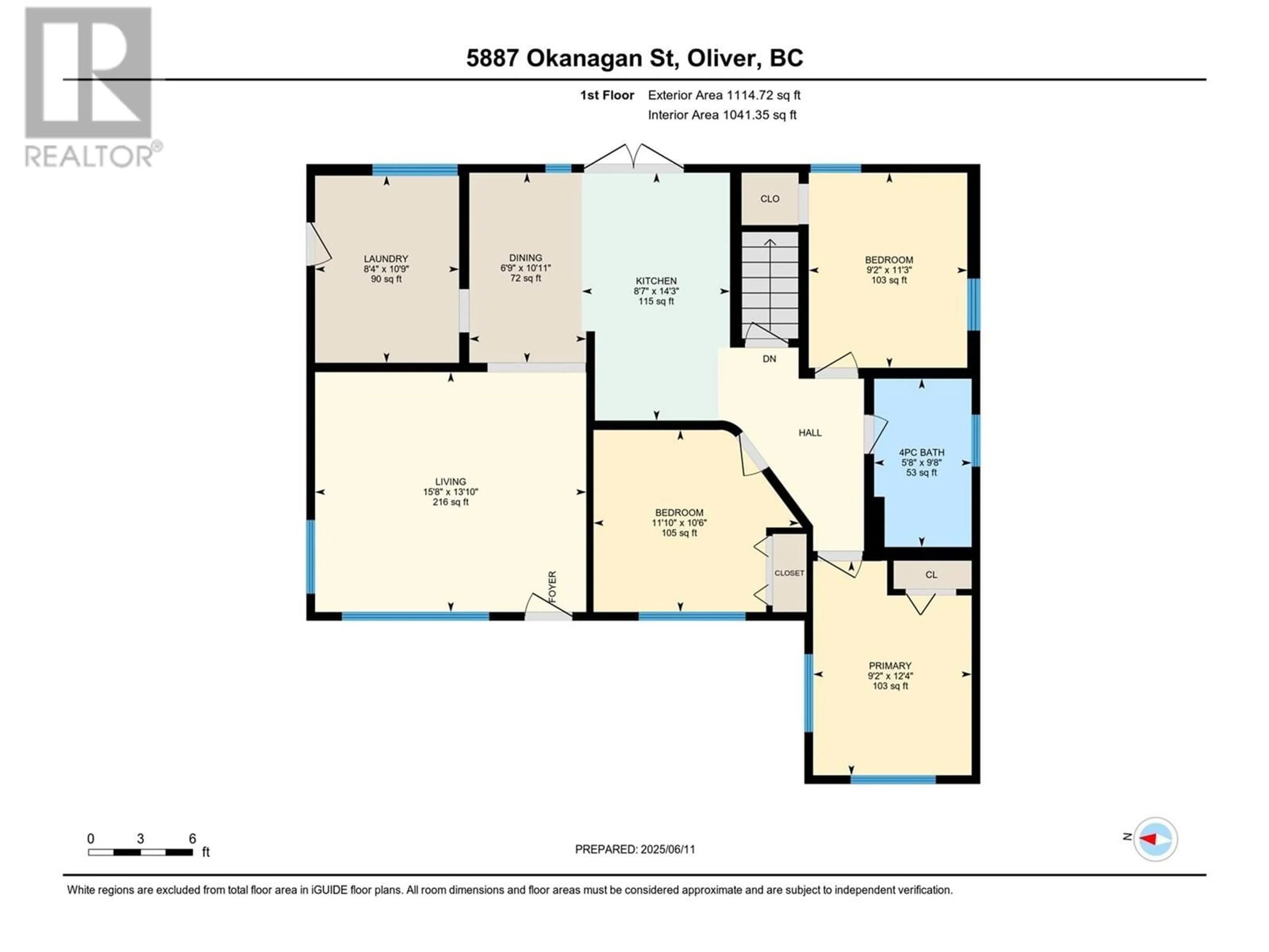 Floor plan for 5887 OKANAGAN STREET STREET, Oliver British Columbia V0H1T0