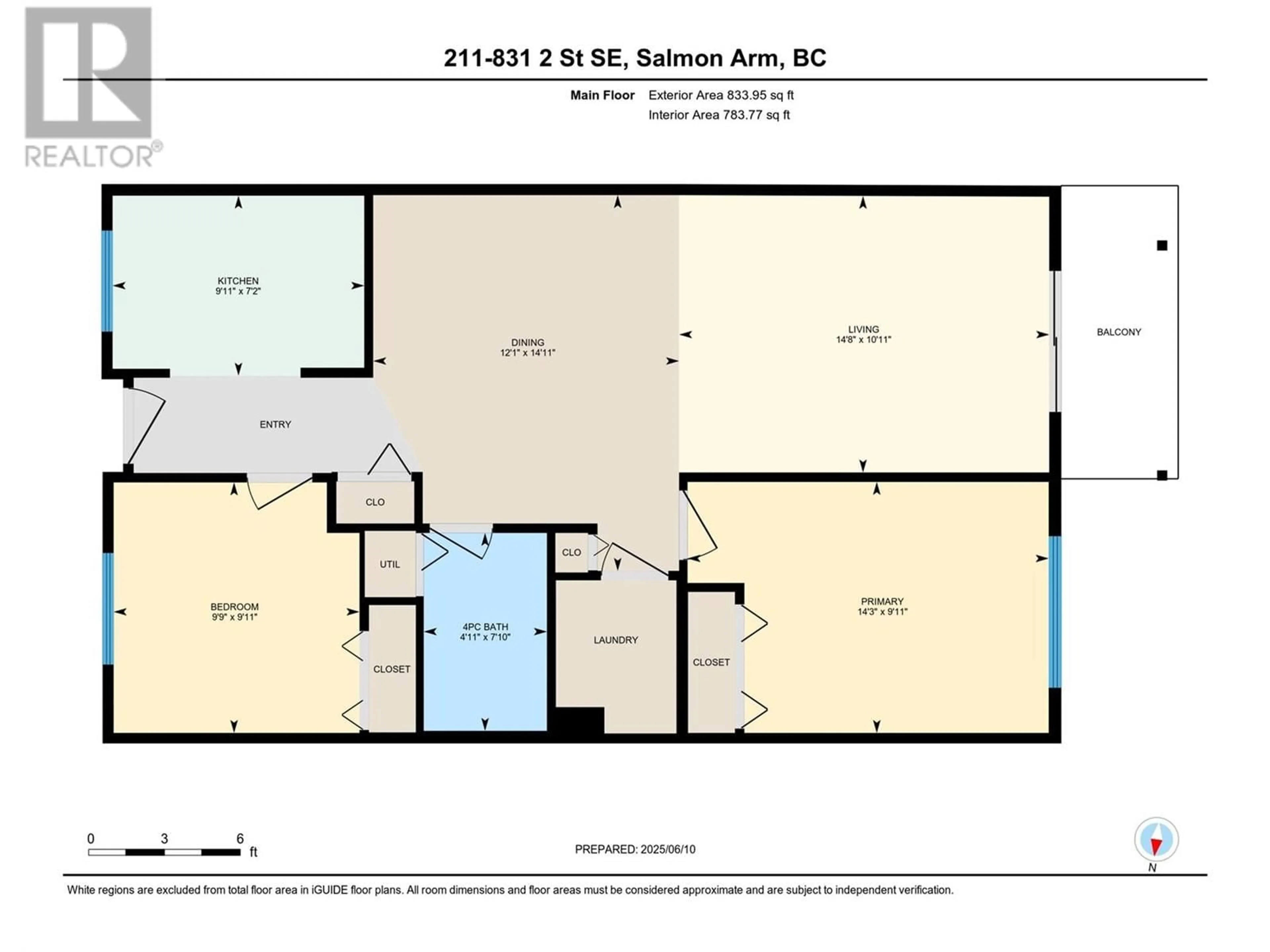 Floor plan for 211 - 831 2 STREET SOUTHEAST, Salmon Arm British Columbia V1E1S6