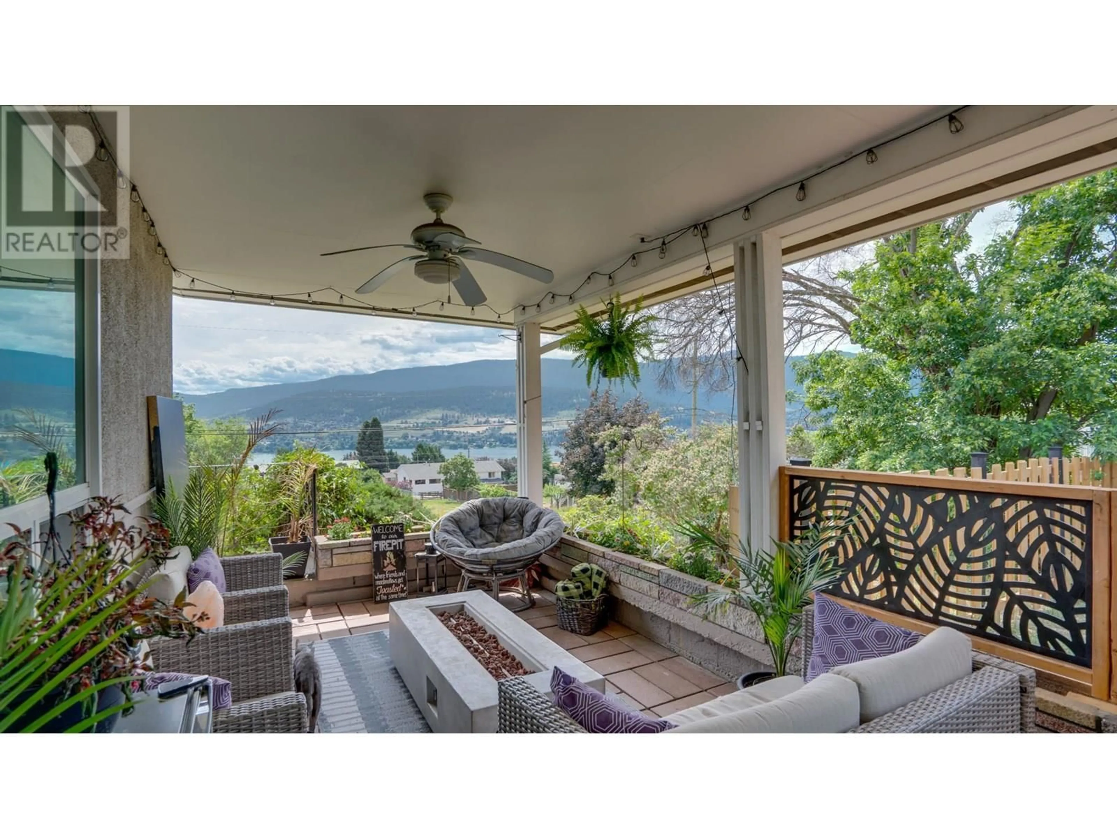 Patio, water/lake/river/ocean view for 8700 LAKEVIEW DRIVE, Coldstream British Columbia V1B1W3