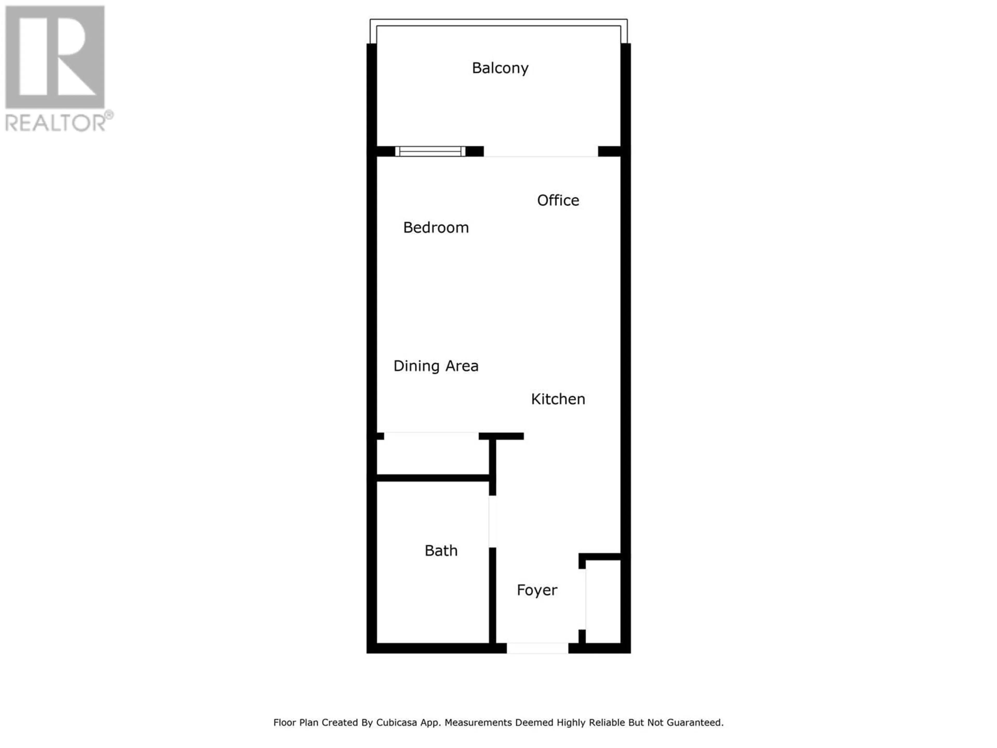Floor plan for 522 - 444 ST PAUL STREET, Kamloops British Columbia V2C0L2