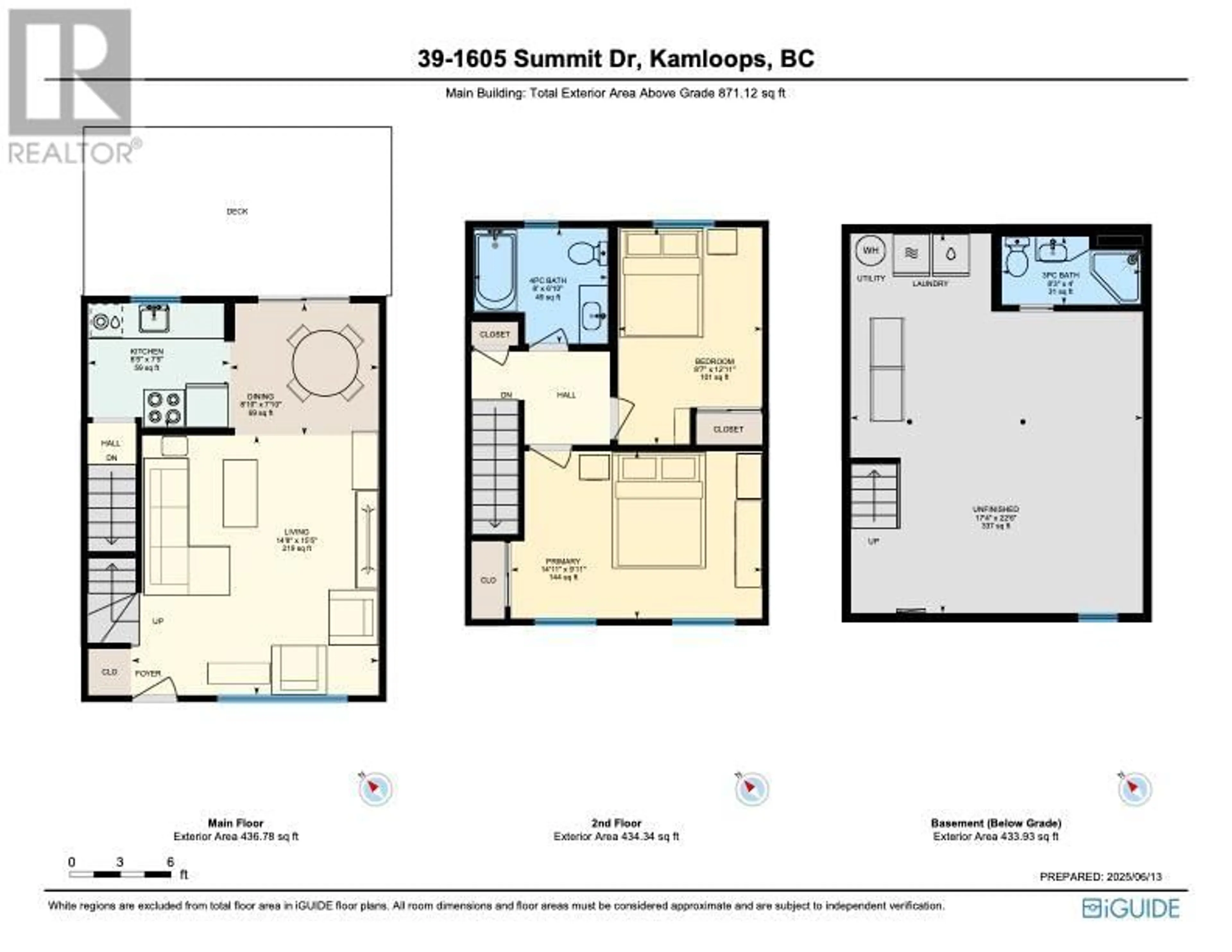 Floor plan for 39 - 1605 SUMMIT DRIVE, Kamloops British Columbia V2E2A5