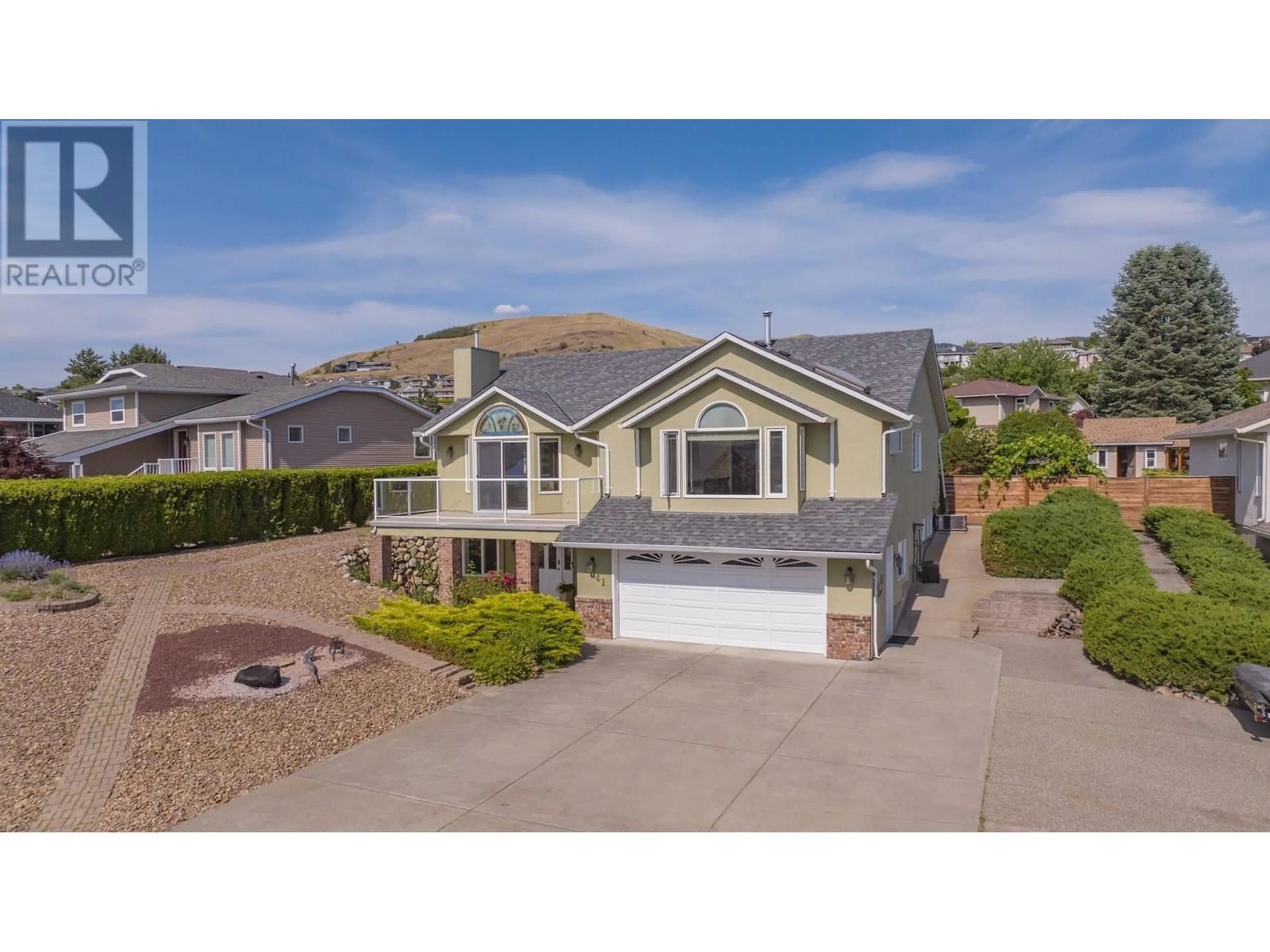 A pic from outside/outdoor area/front of a property/back of a property/a pic from drone, street for 8841 MICHAEL DRIVE, Coldstream British Columbia V1B2P5
