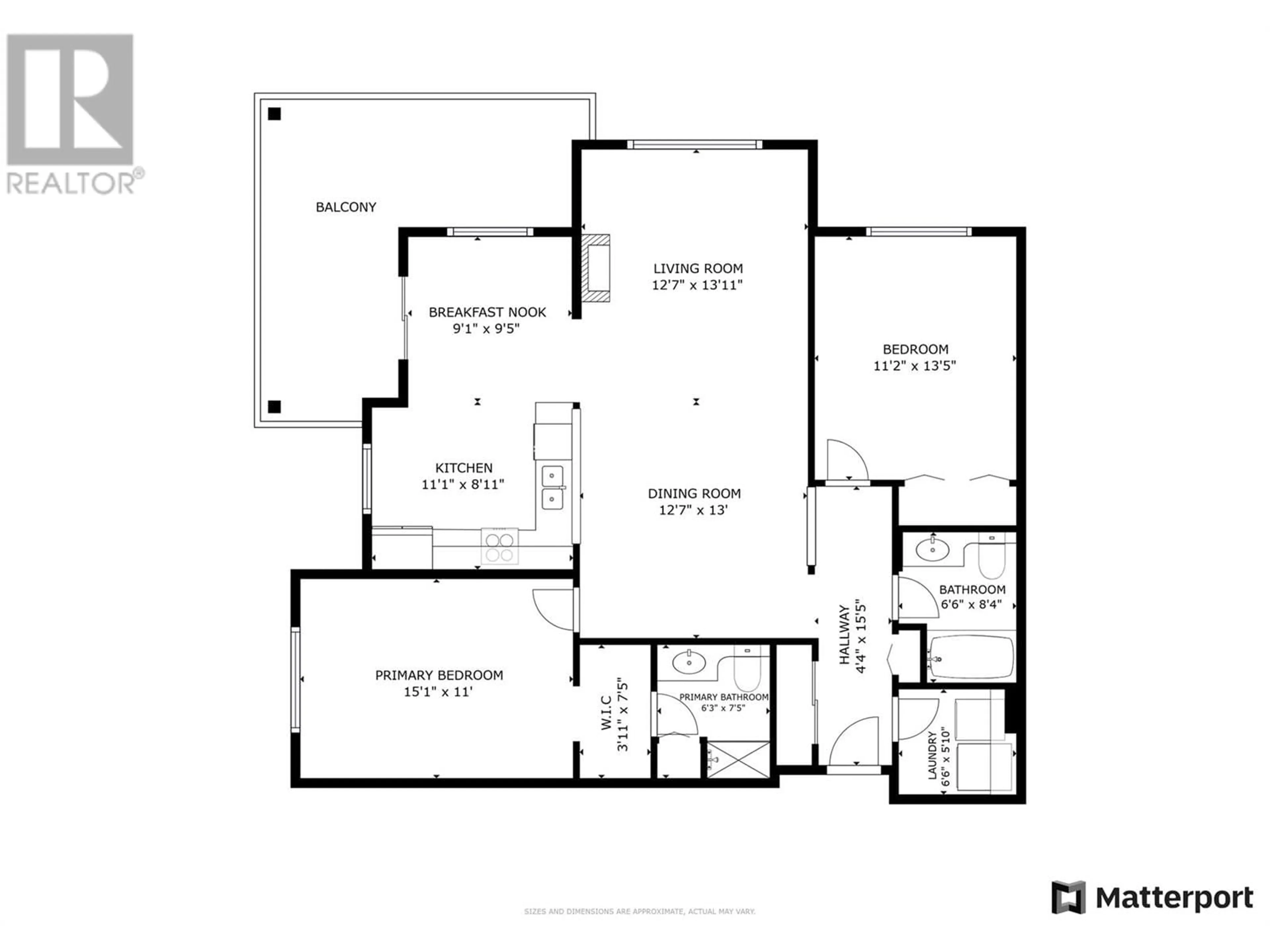 Floor plan for 409 - 686 LEQUIME ROAD, Kelowna British Columbia V1W1A4