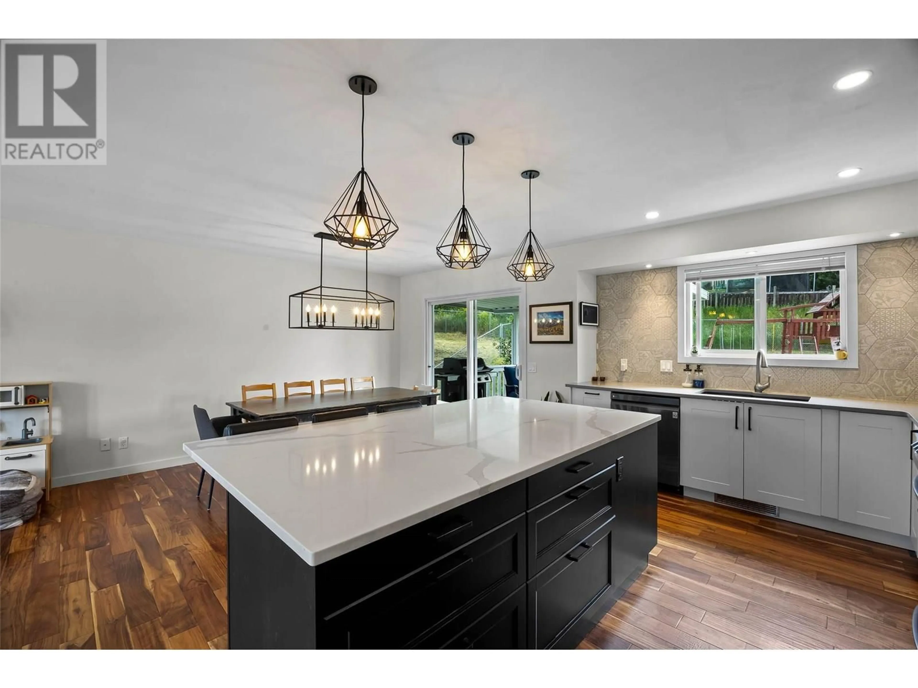 Open concept kitchen, ceramic/tile floor for 2205 OMINECA DRIVE, Kamloops British Columbia V2E1S8
