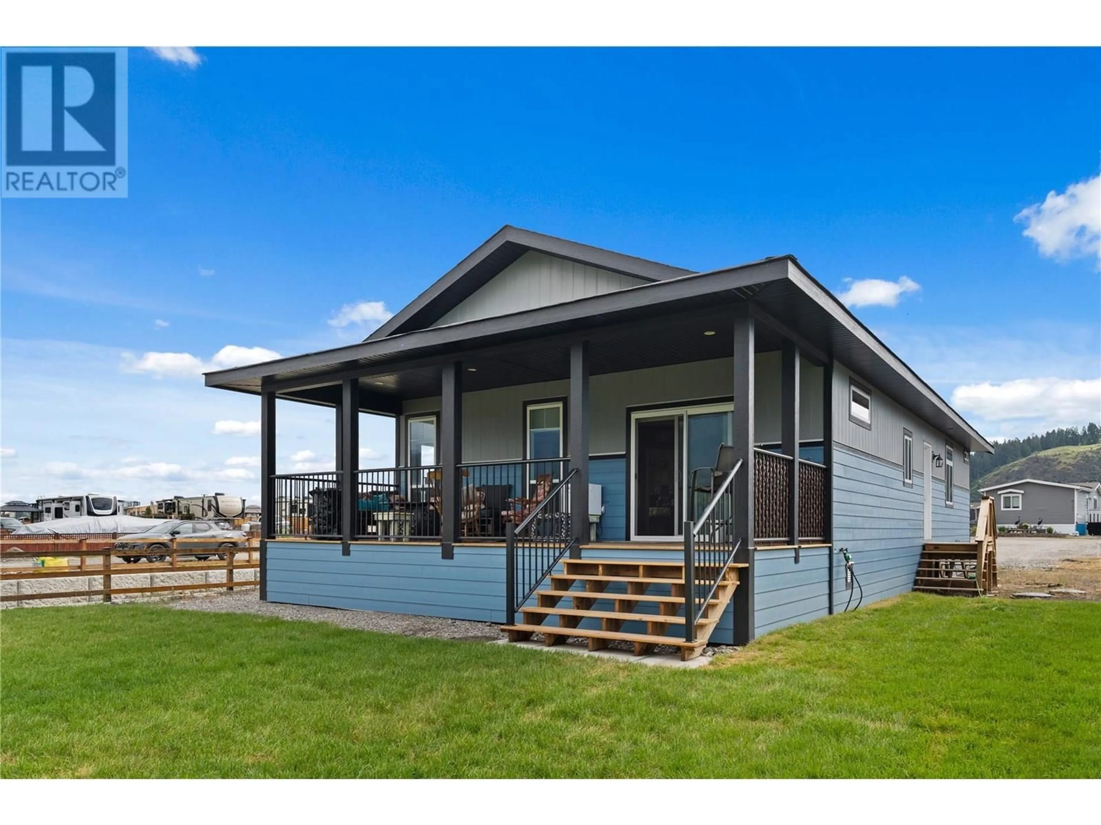 Home with vinyl exterior material, water/lake/river/ocean view for 128 - 63 ANTOINE ROAD, Vernon British Columbia V1H2A3