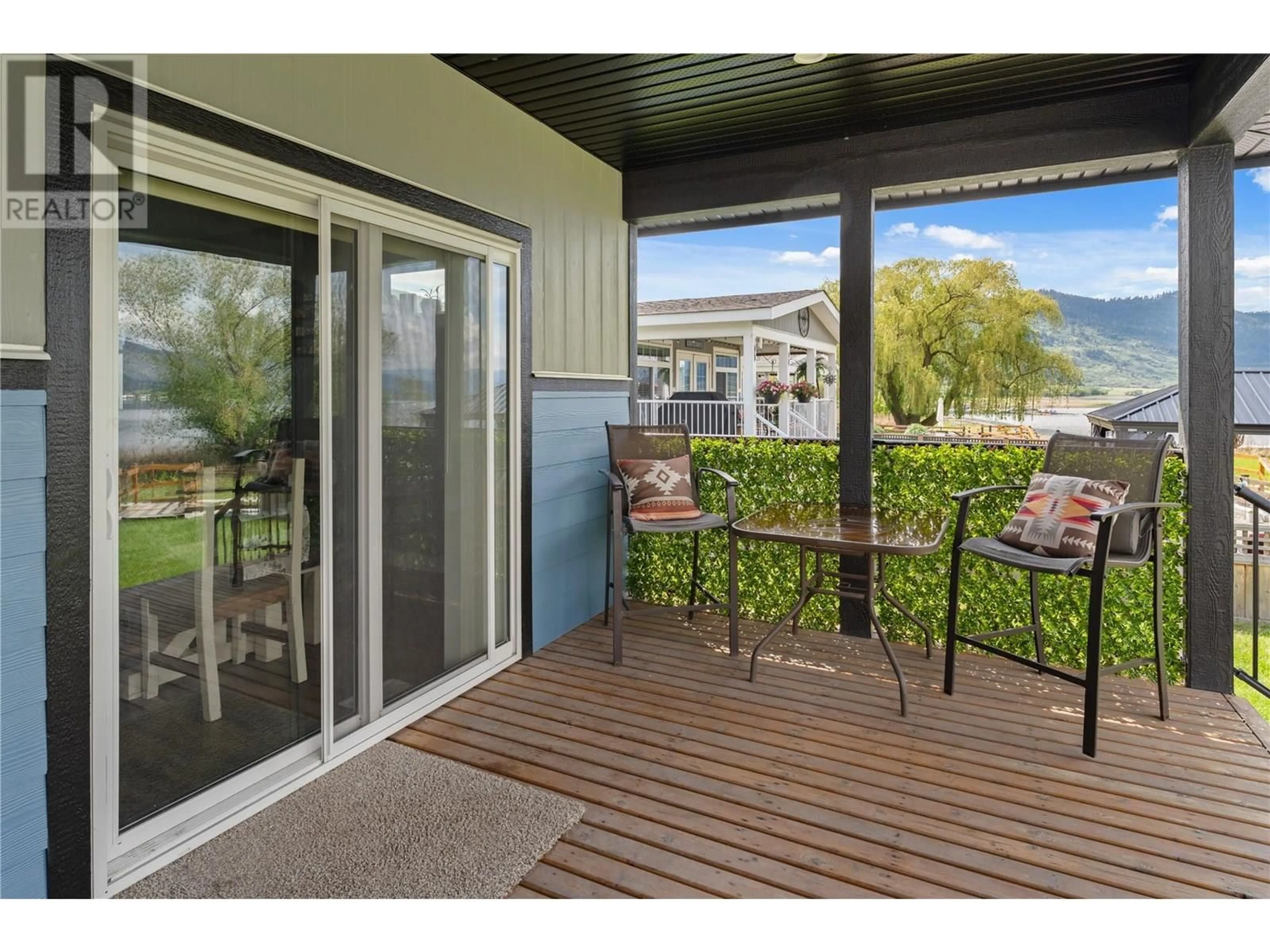 Patio, water/lake/river/ocean view for 128 - 63 ANTOINE ROAD, Vernon British Columbia V1H2A3