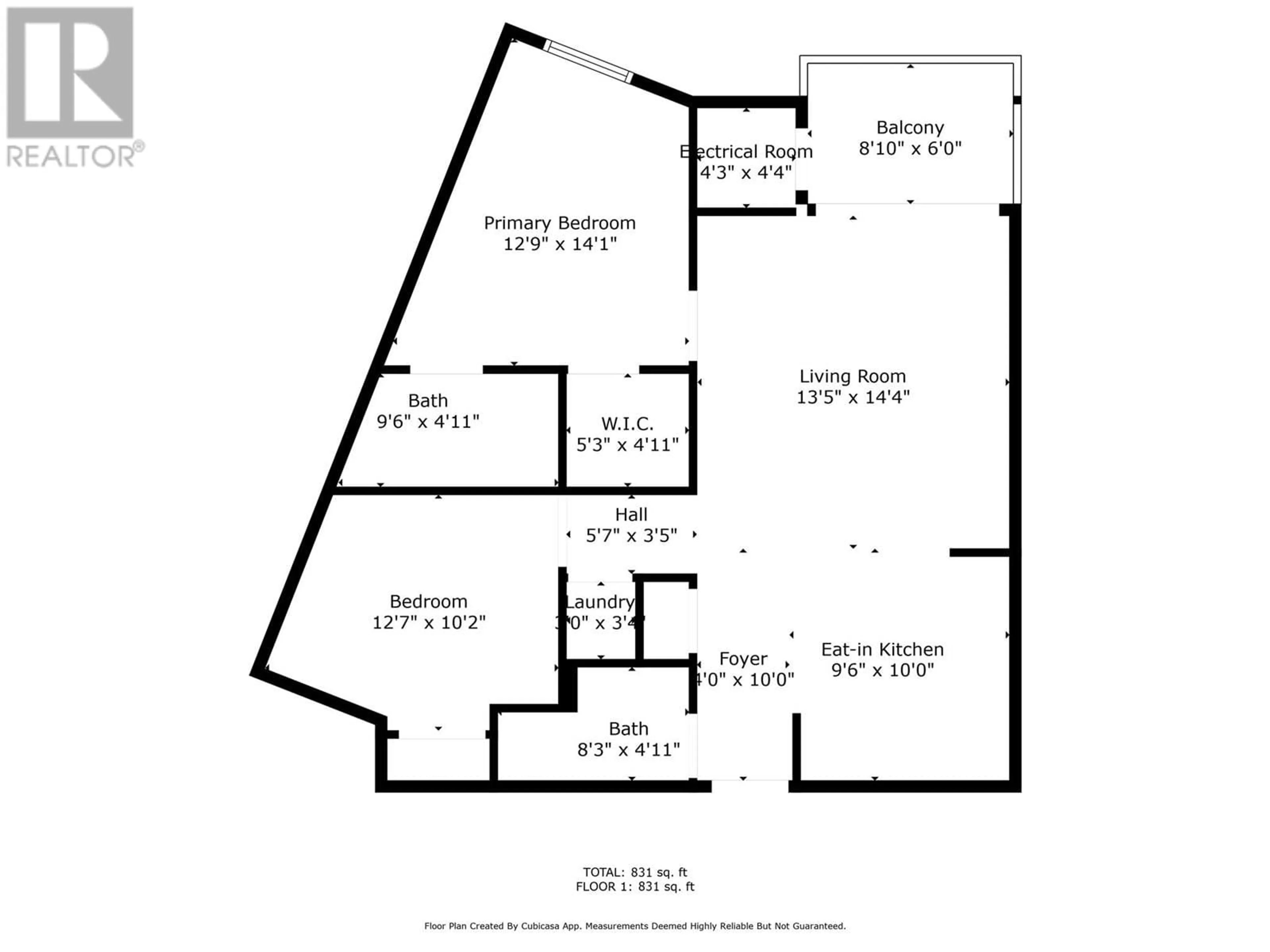Floor plan for 220 - 935 ACADEMY WAY, Kelowna British Columbia V1V3C9
