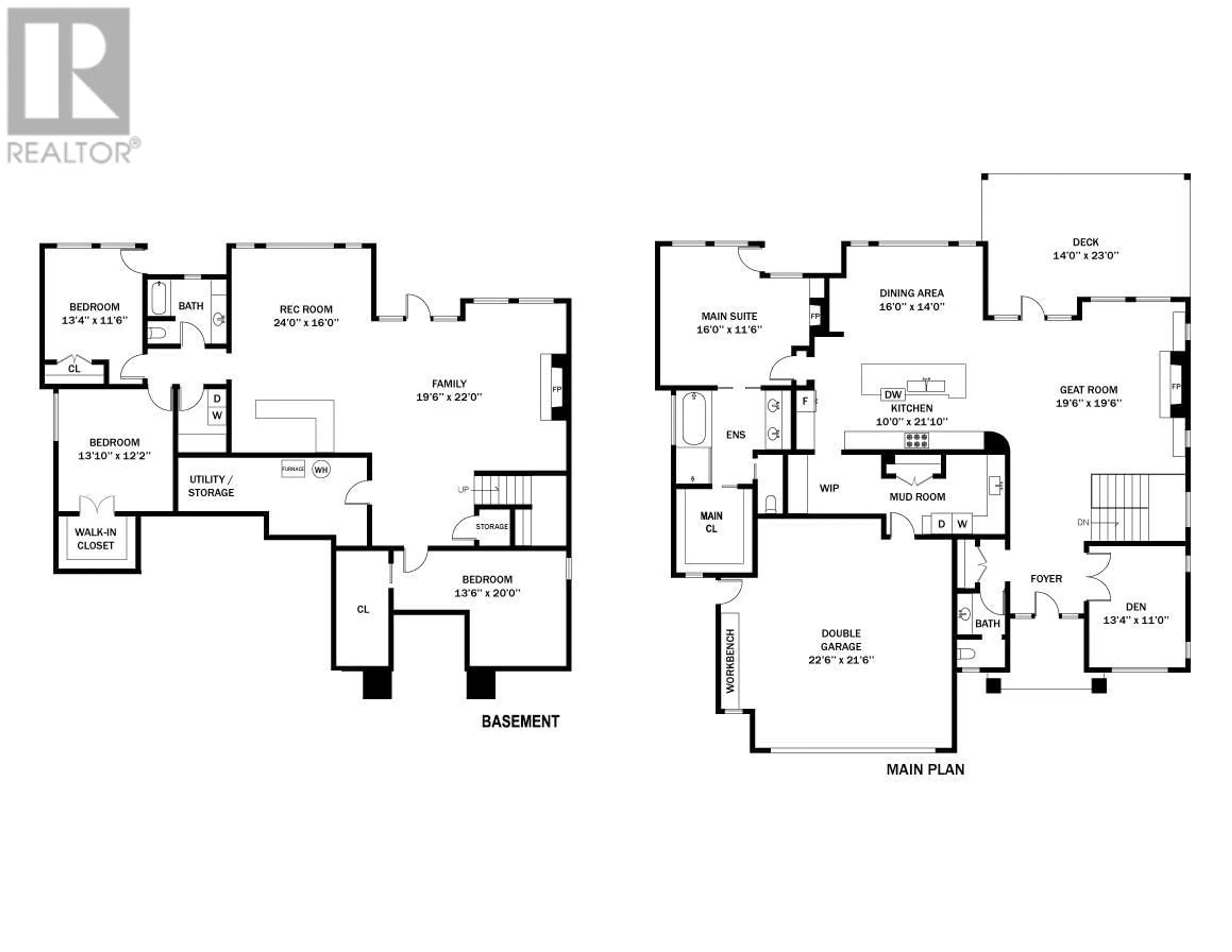 Floor plan for 1492 GREGORY ROAD, West Kelowna British Columbia V4T2R2