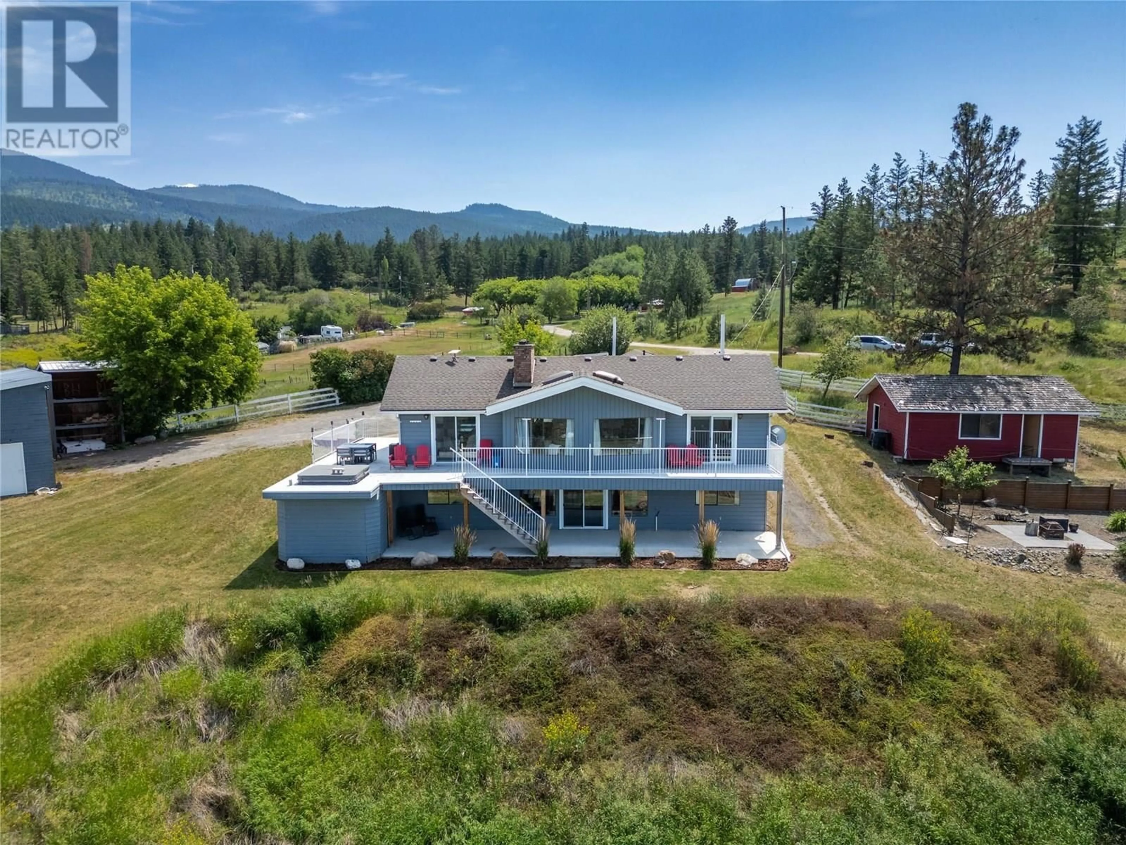 A pic from outside/outdoor area/front of a property/back of a property/a pic from drone, mountain view for 1777 LAVEAU ROAD, Pritchard British Columbia V0E2P0