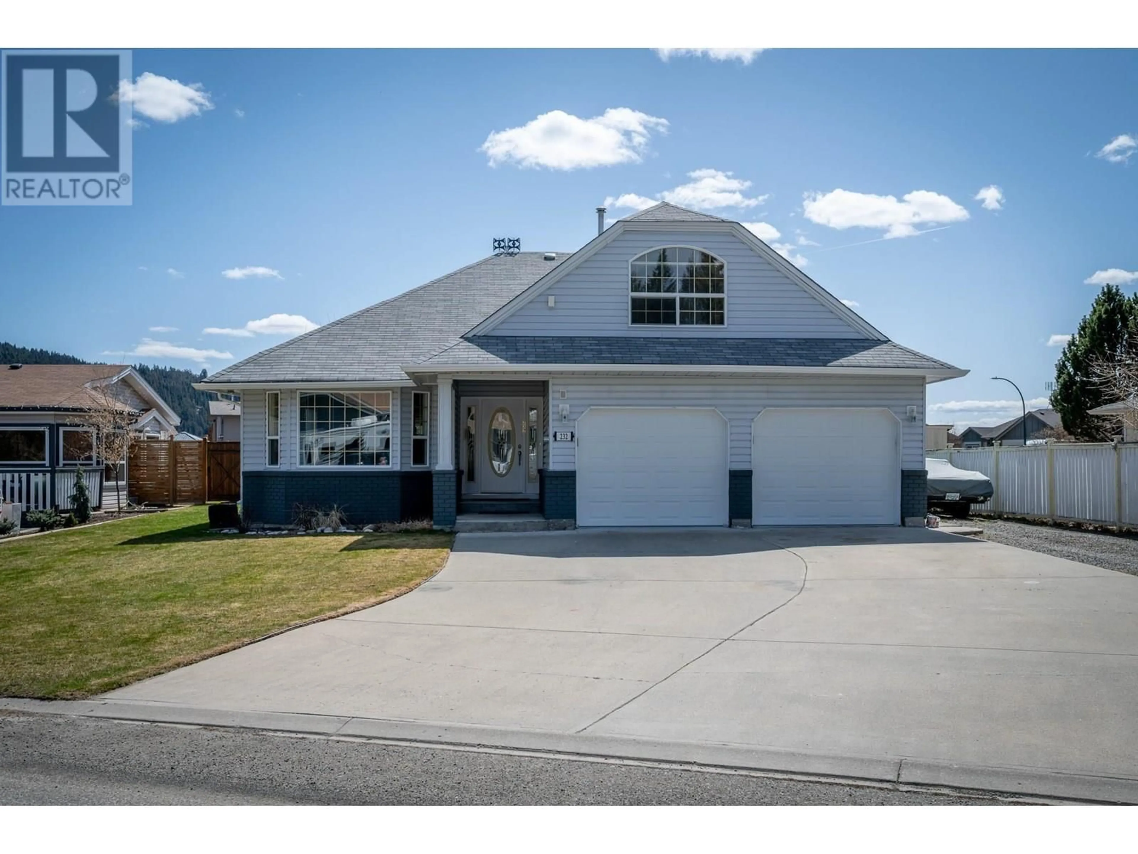 Home with vinyl exterior material, street for 232 ARALIA DRIVE, Logan Lake British Columbia V0K1W0