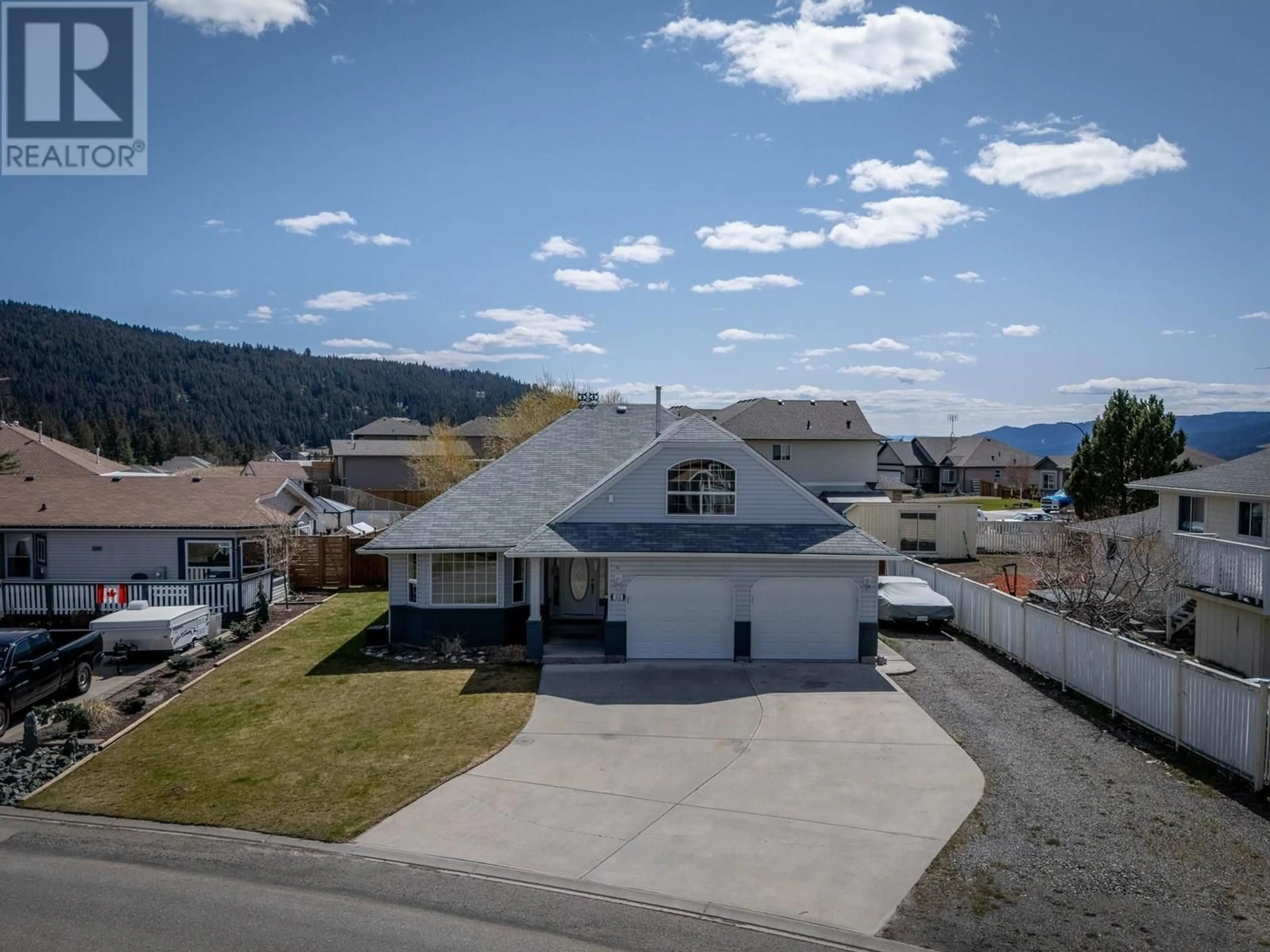 A pic from outside/outdoor area/front of a property/back of a property/a pic from drone, unknown for 232 ARALIA DRIVE, Logan Lake British Columbia V0K1W0