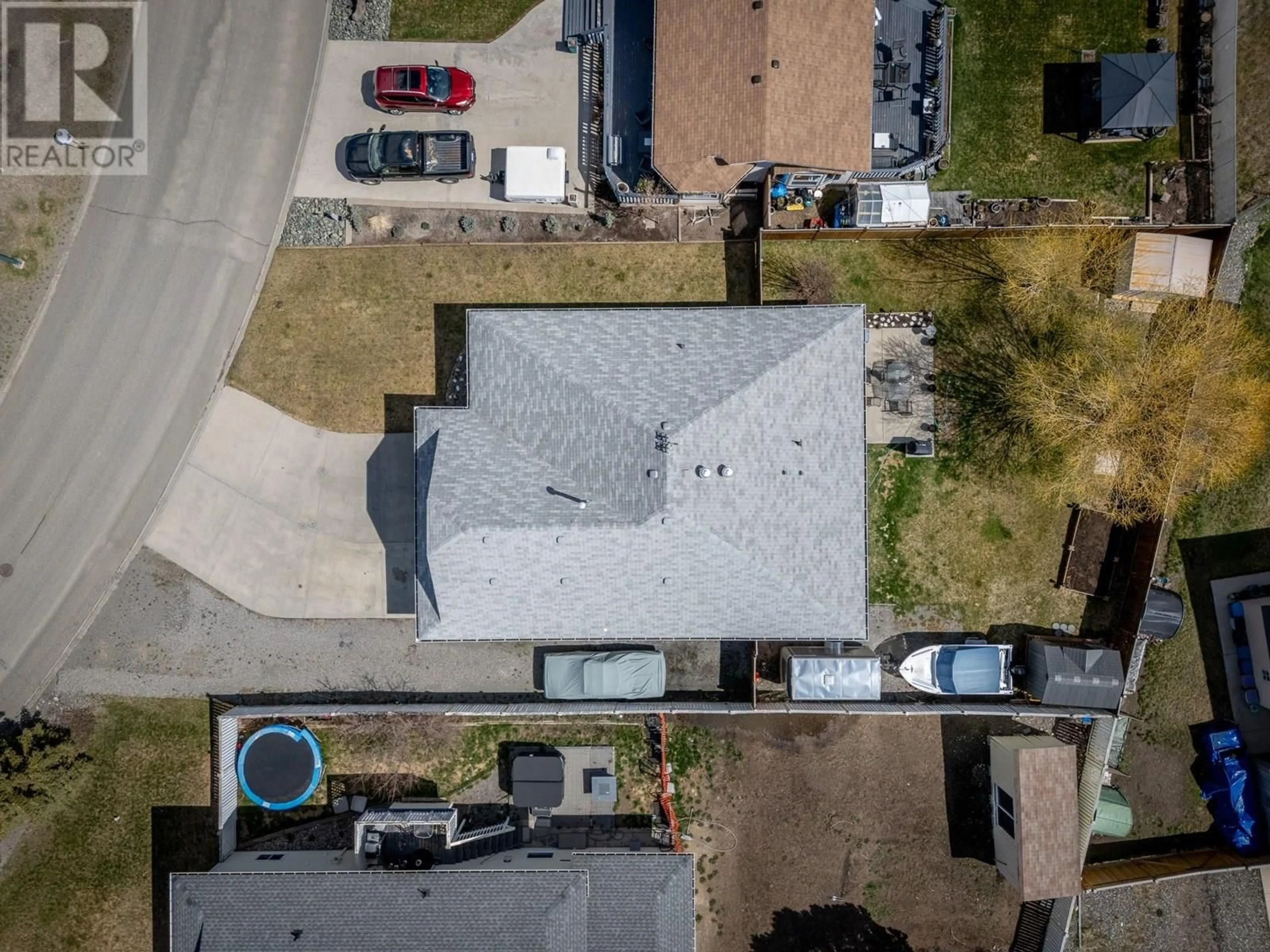 A pic from outside/outdoor area/front of a property/back of a property/a pic from drone, street for 232 ARALIA DRIVE, Logan Lake British Columbia V0K1W0