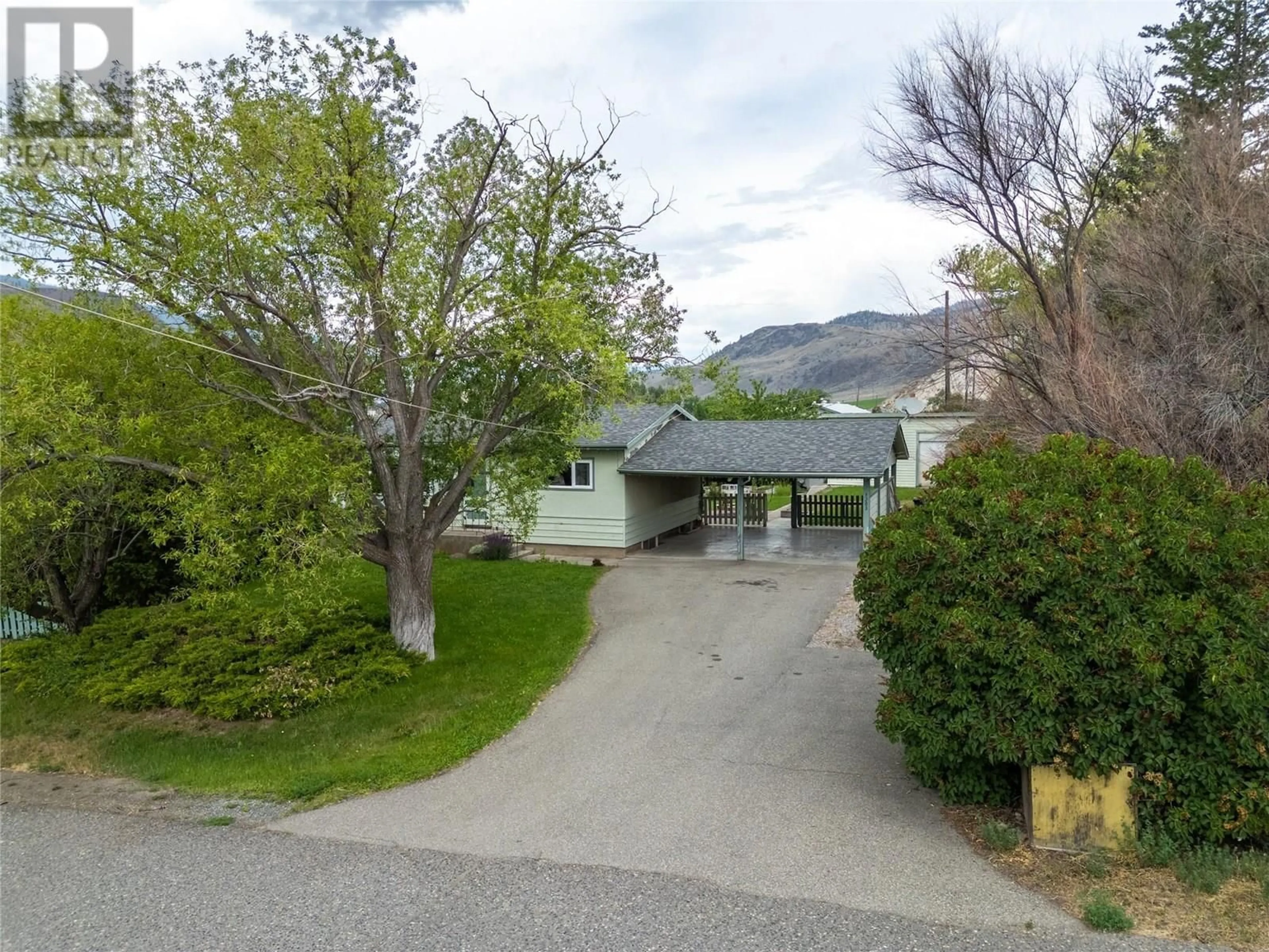 A pic from outside/outdoor area/front of a property/back of a property/a pic from drone, mountain view for 1203 SUNVALLEY CRESCENT, Cache Creek British Columbia V0K1H0
