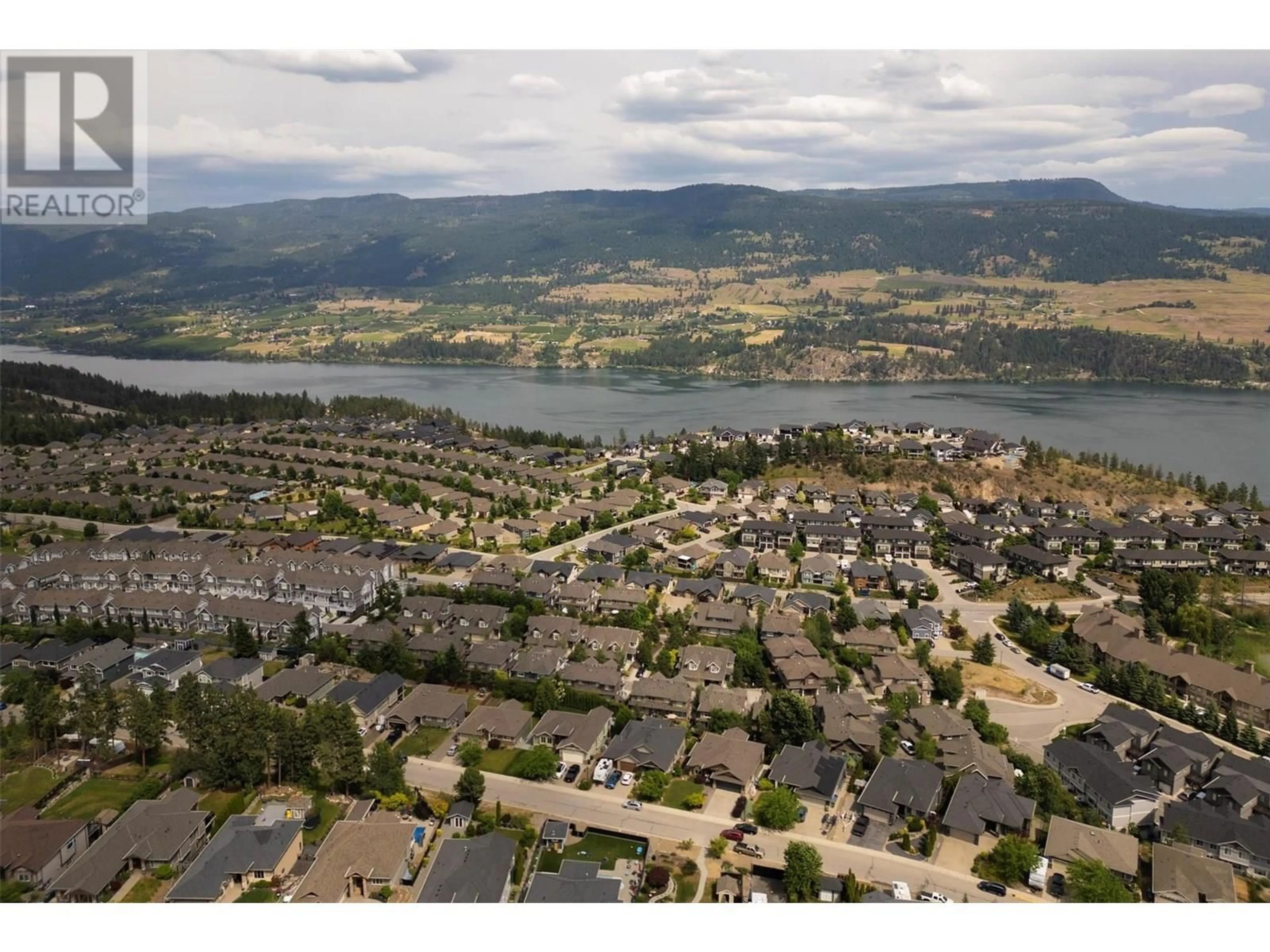 A pic from outside/outdoor area/front of a property/back of a property/a pic from drone, mountain view for 11 - 12850 STILLWATER COURT, Lake Country British Columbia V4V2S9