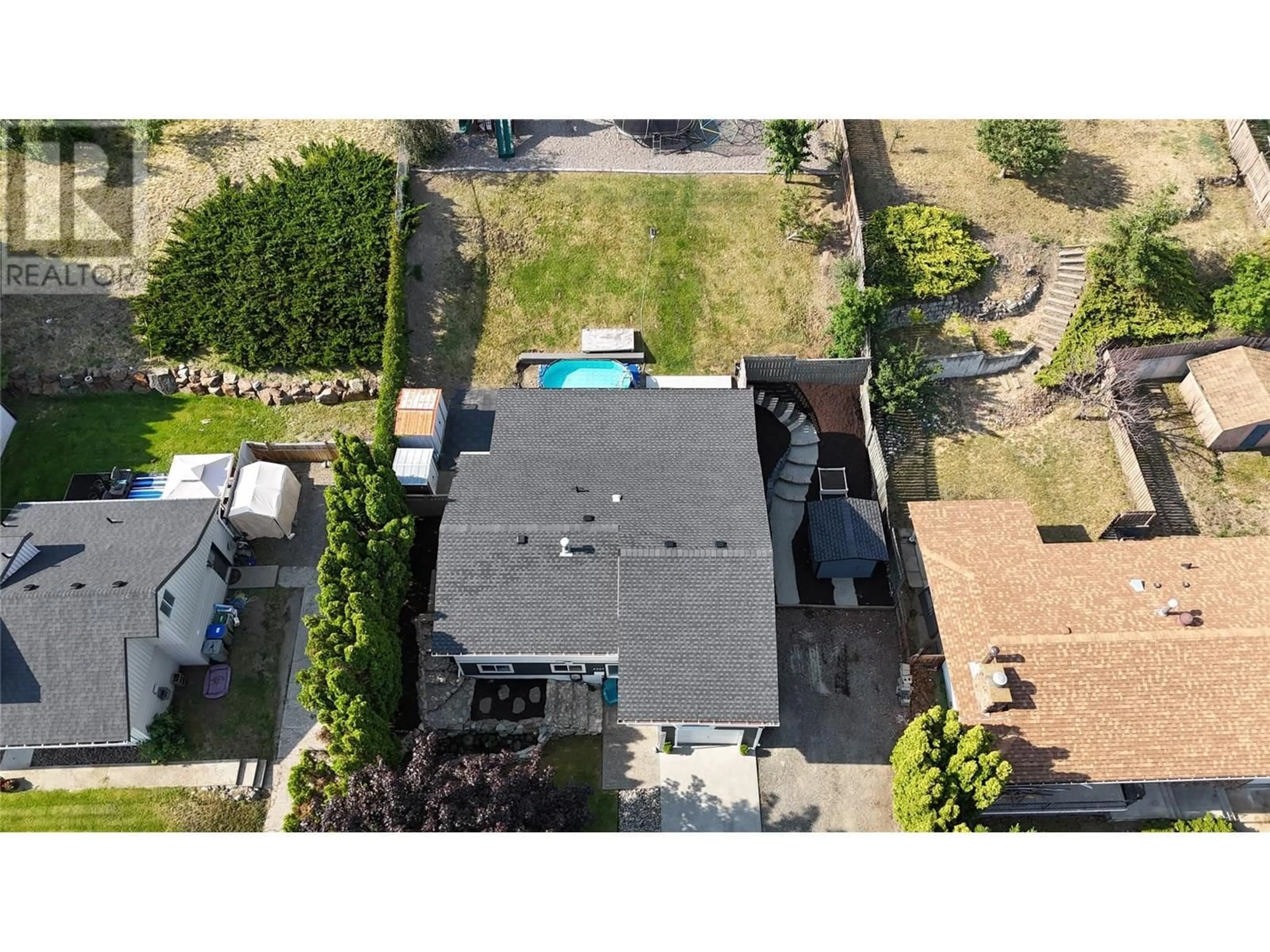A pic from outside/outdoor area/front of a property/back of a property/a pic from drone, street for 2327 OMINECA DRIVE, Kamloops British Columbia V2E1S9