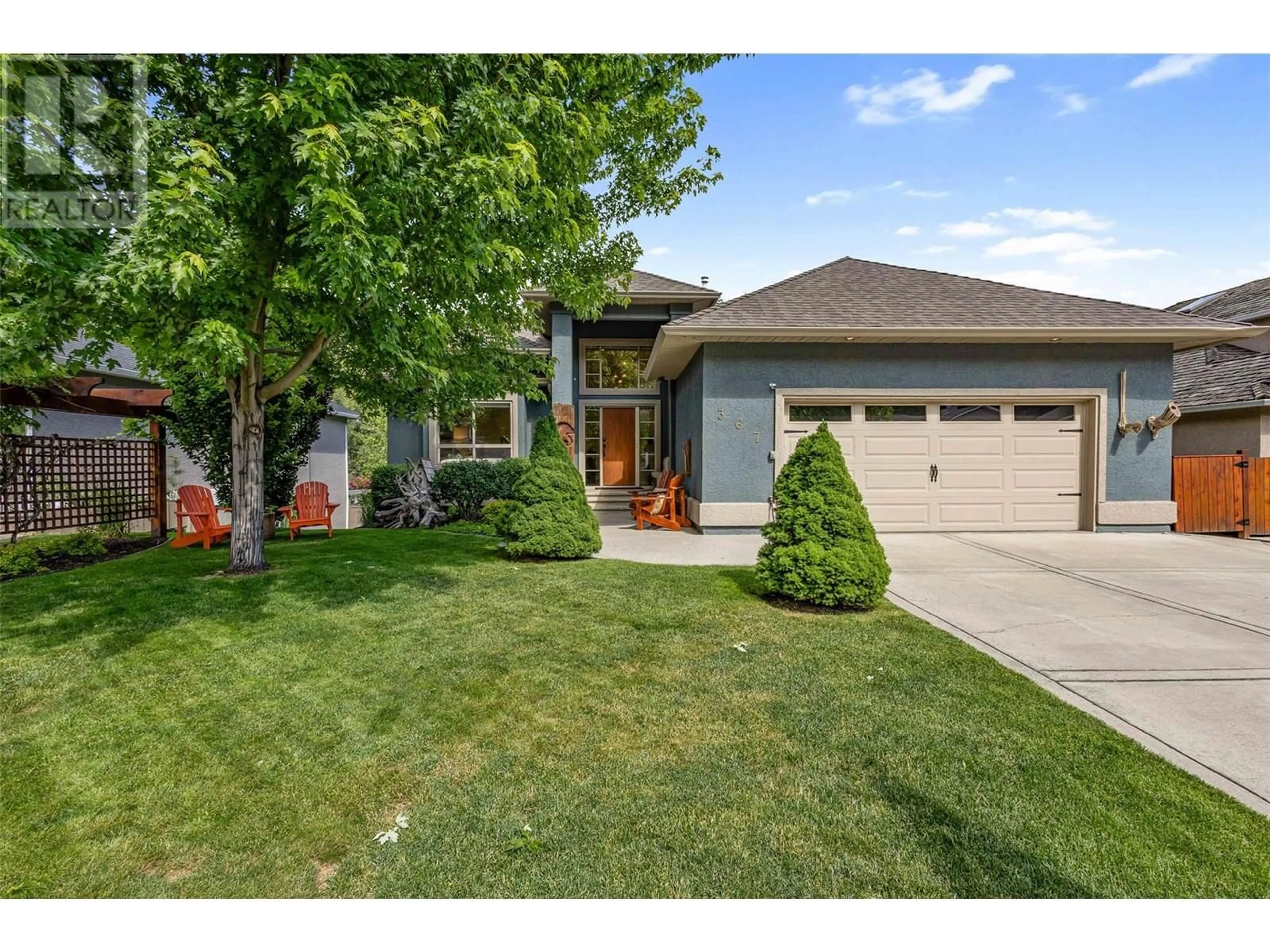 Home with brick exterior material, street for 367 WOODPARK CRESCENT, Kelowna British Columbia V1V2L1