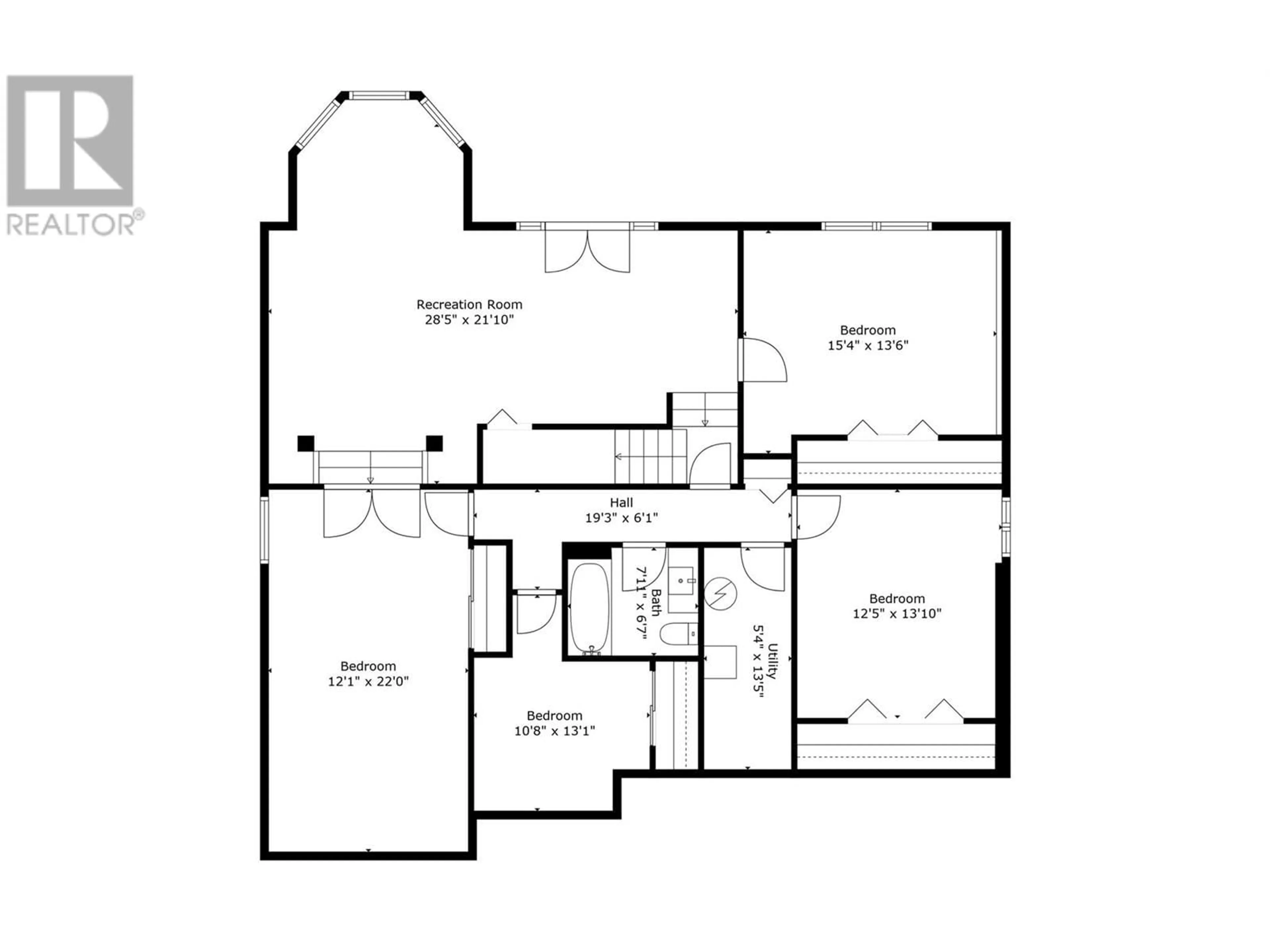 Floor plan for 367 WOODPARK CRESCENT, Kelowna British Columbia V1V2L1