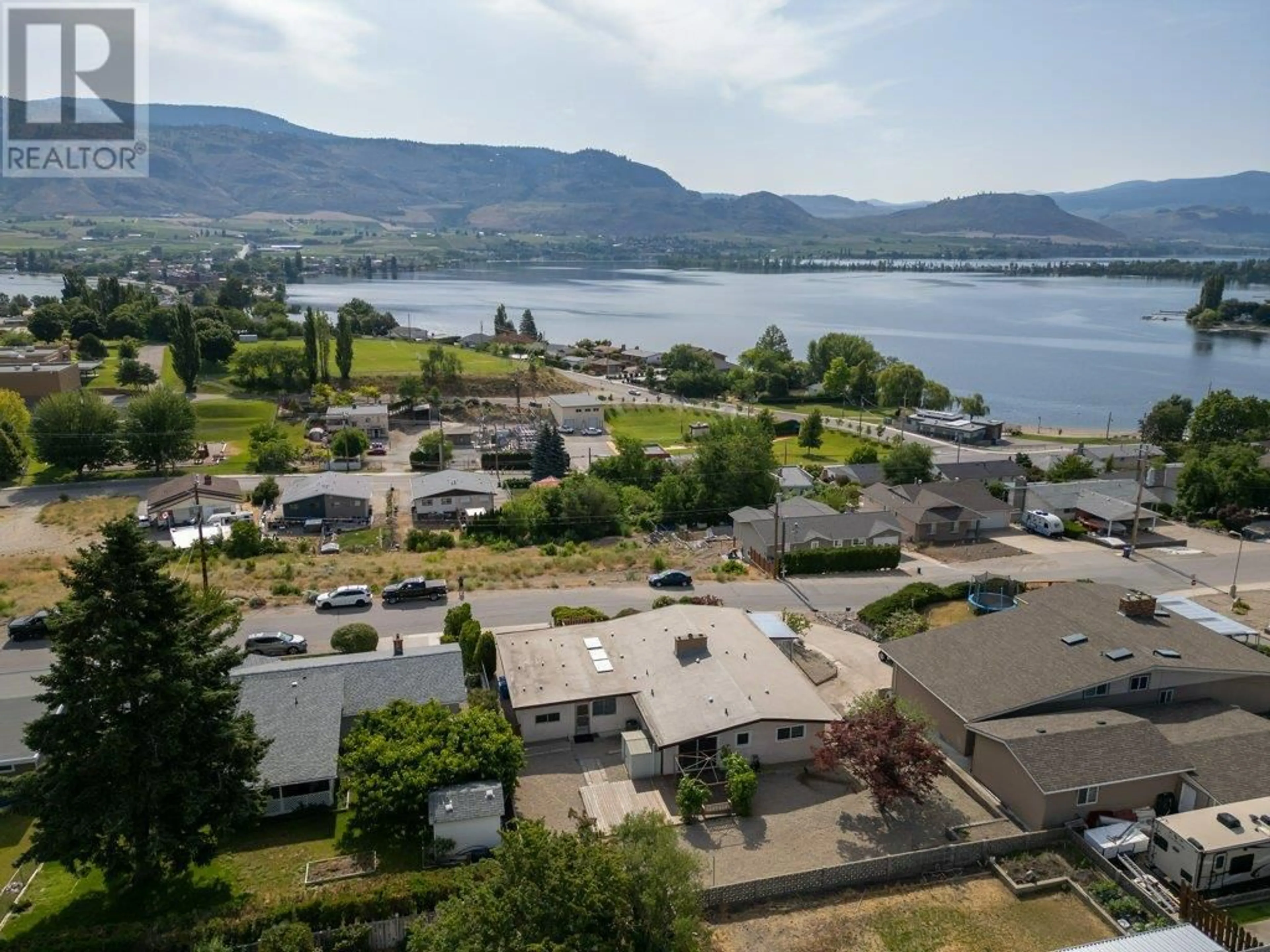 A pic from outside/outdoor area/front of a property/back of a property/a pic from drone, water/lake/river/ocean view for 6602 NIGHTHAWK DRIVE, Osoyoos British Columbia V0H1V1
