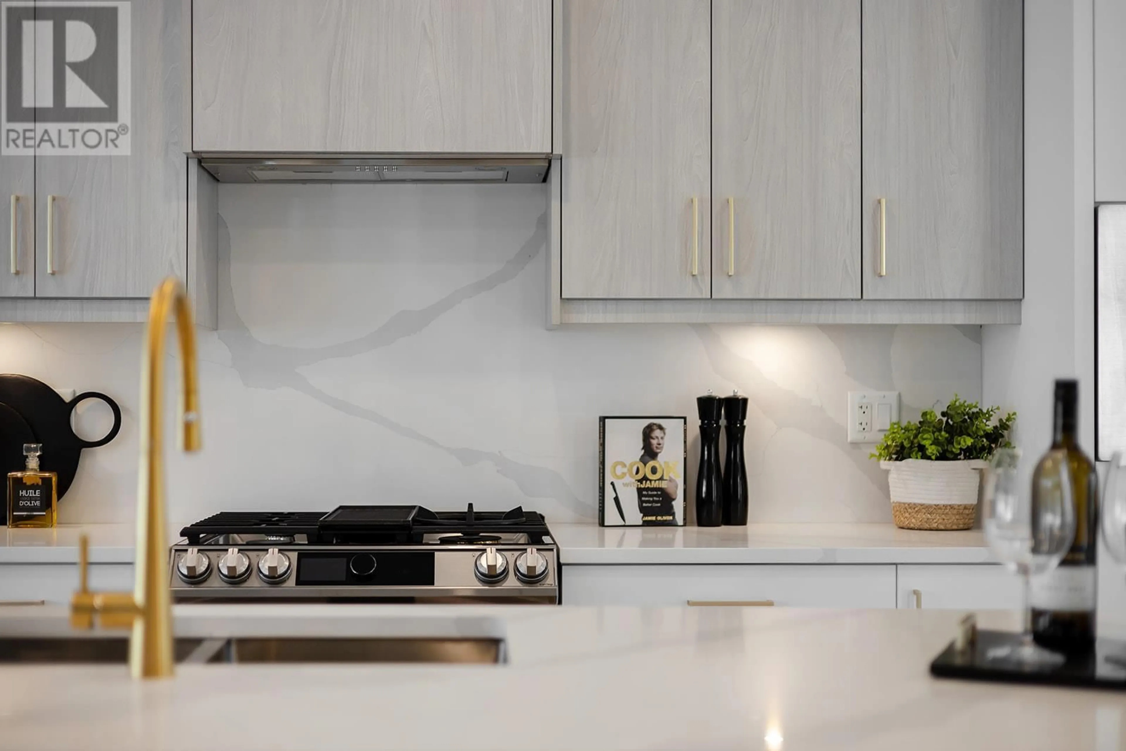 Contemporary kitchen, ceramic/tile floor for 105 - 5300 MAIN STREET, Kelowna British Columbia V1W0C1