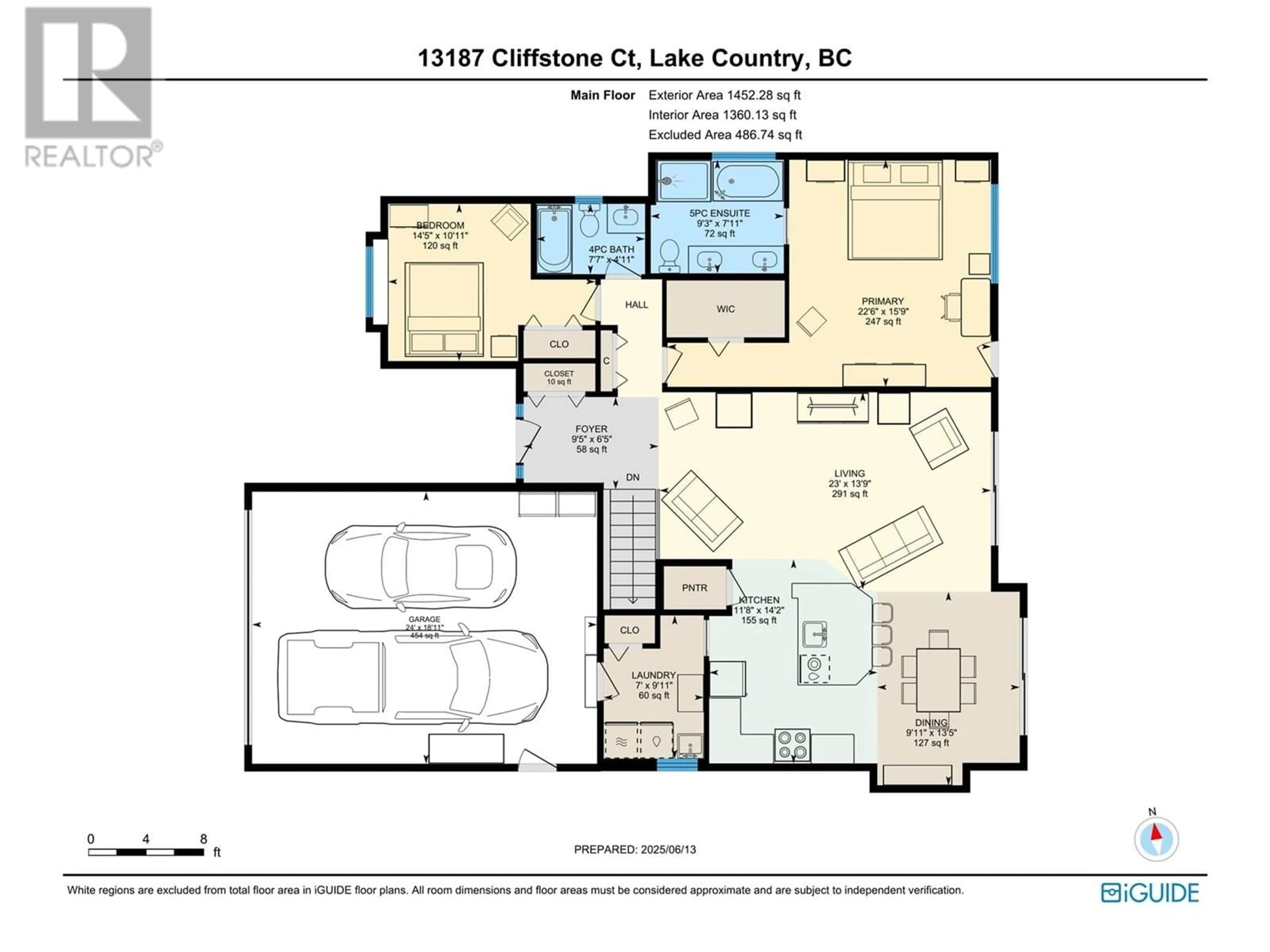 Floor plan for 13187 CLIFFSTONE COURT, Lake Country British Columbia V4V2R1