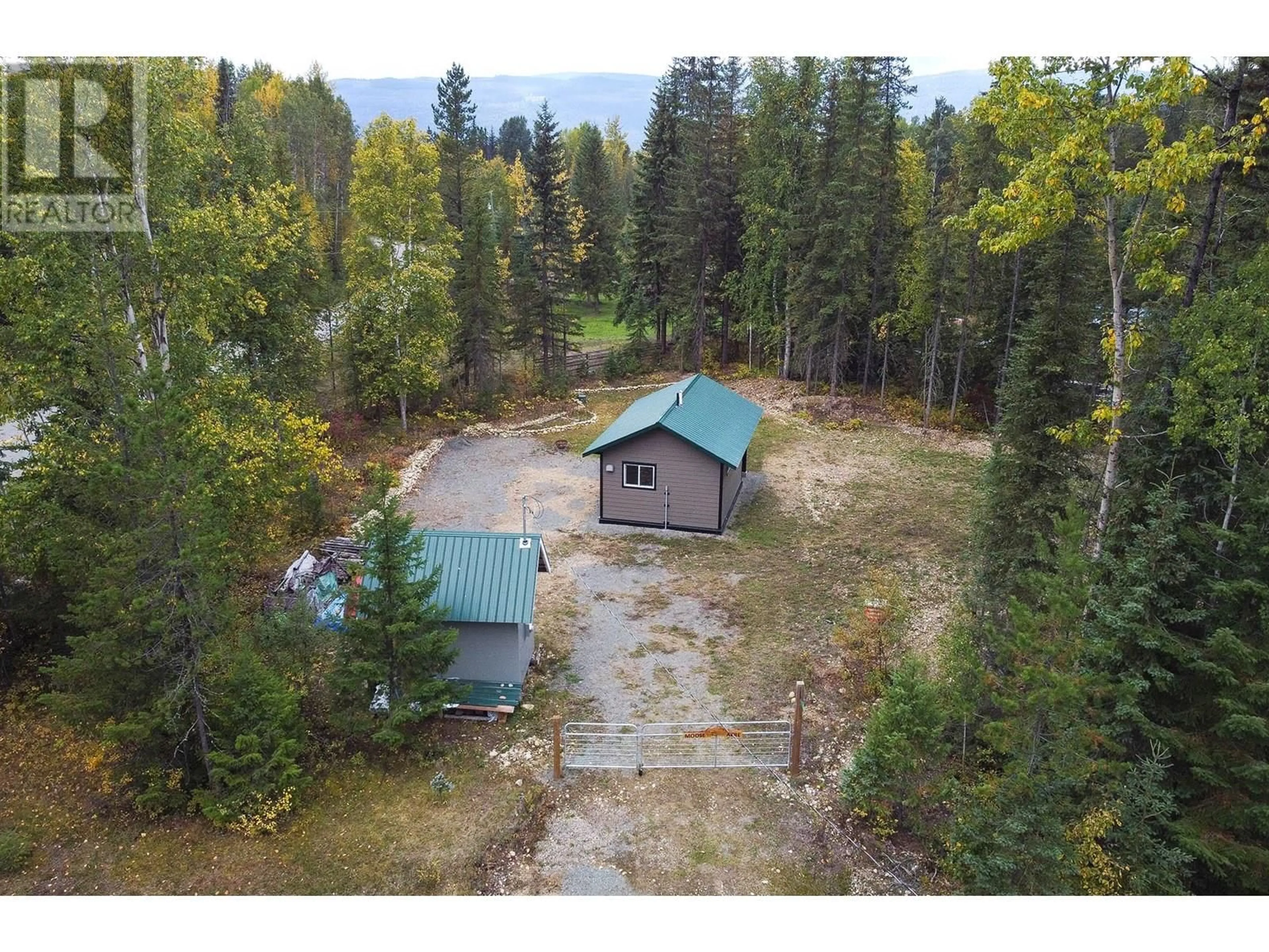 A pic from outside/outdoor area/front of a property/back of a property/a pic from drone, forest/trees view for 644 GROUSE CREEK ROAD, Clearwater British Columbia V0E1N1