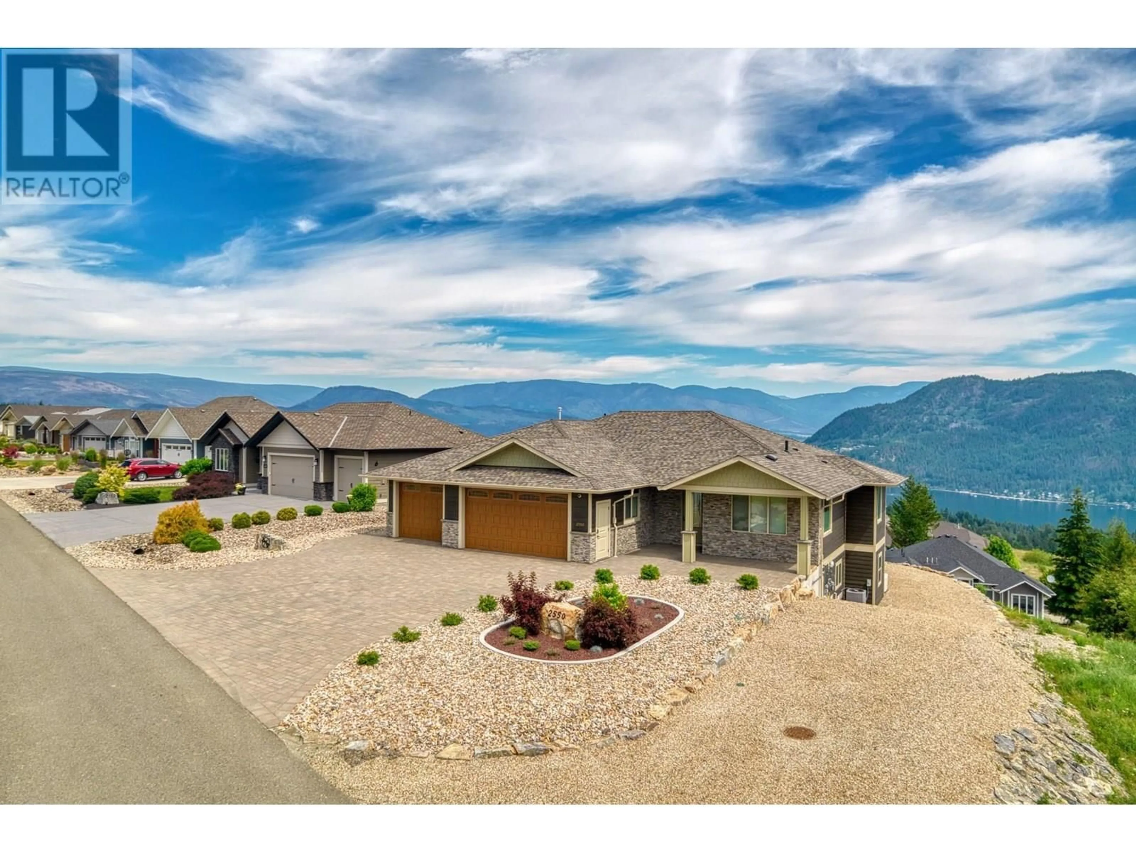 A pic from outside/outdoor area/front of a property/back of a property/a pic from drone, mountain view for 2550 COPPERVIEW DRIVE, Blind Bay British Columbia V0E1H0