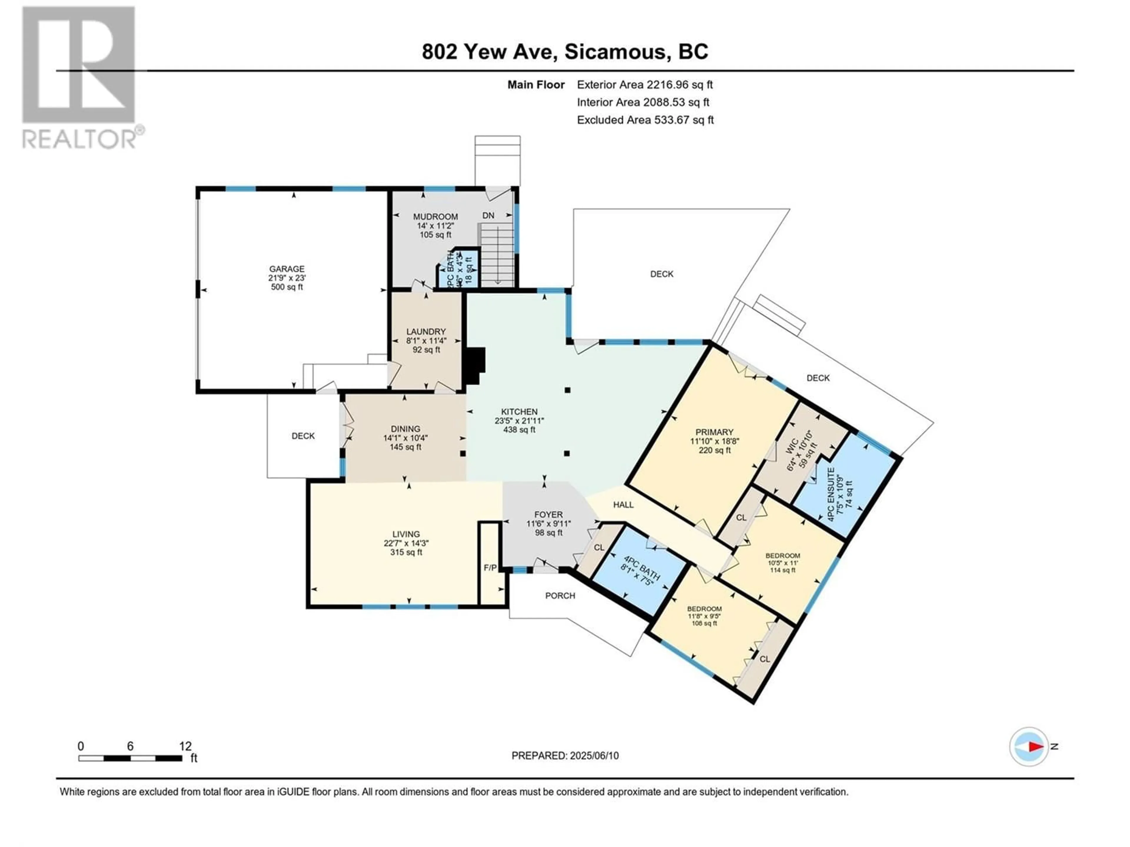 Floor plan for 802 YEW AVENUE, Sicamous British Columbia V0E2V0