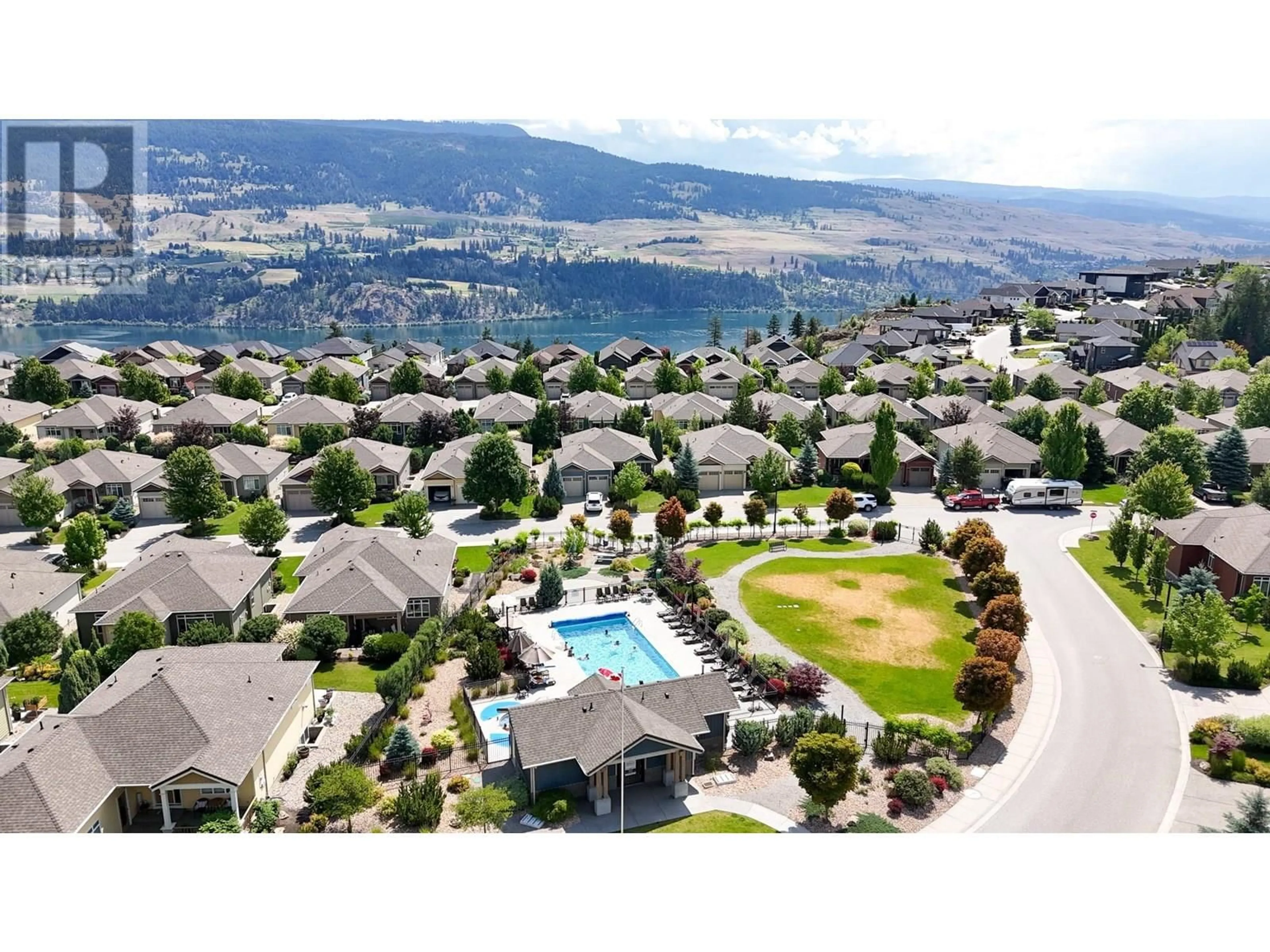 A pic from outside/outdoor area/front of a property/back of a property/a pic from drone, mountain view for 13031 PORTER DRIVE, Lake Country British Columbia V4V2S4