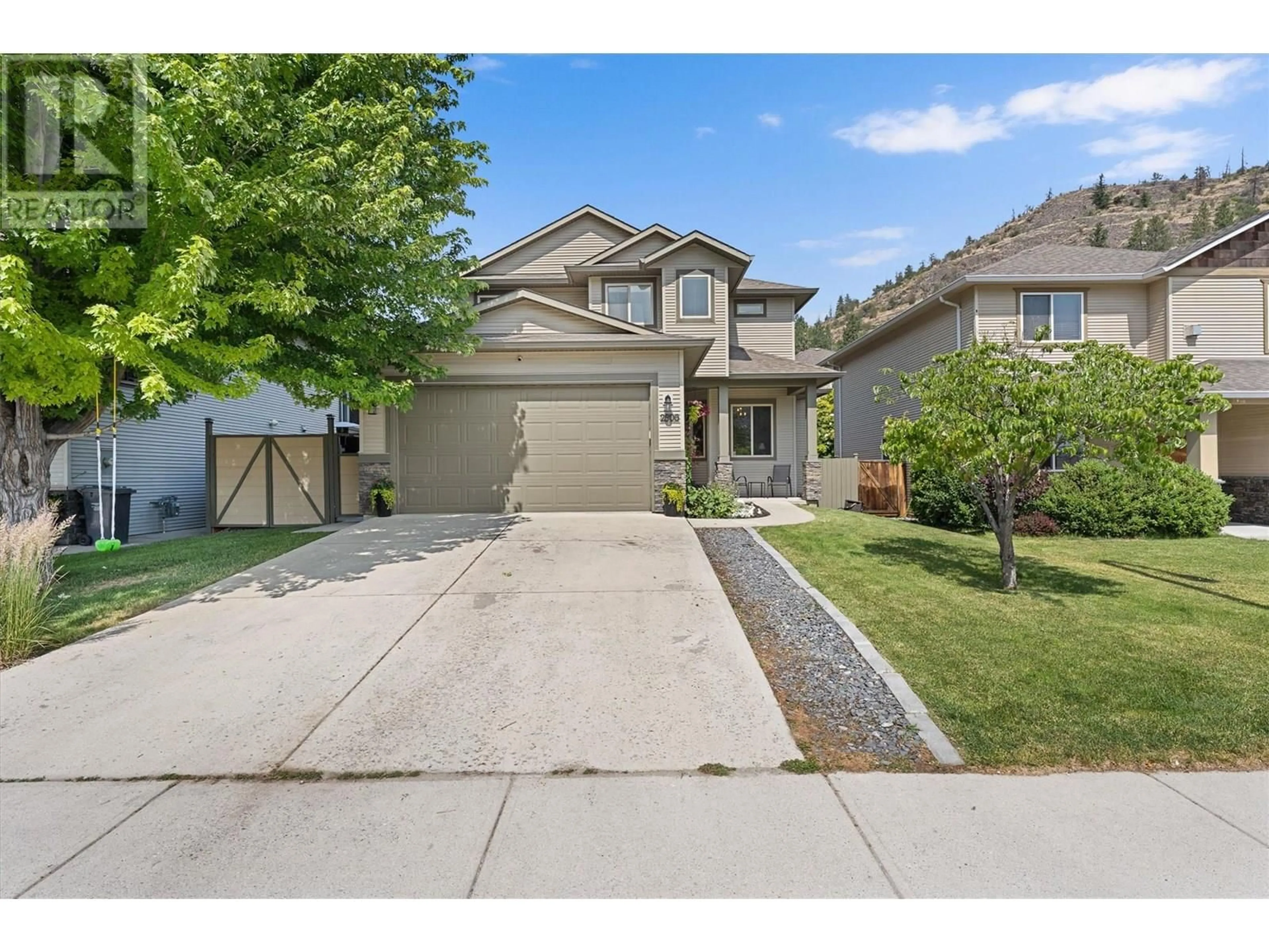 A pic from outside/outdoor area/front of a property/back of a property/a pic from drone, street for 2806 AUBURN ROAD, West Kelowna British Columbia V4T3B2