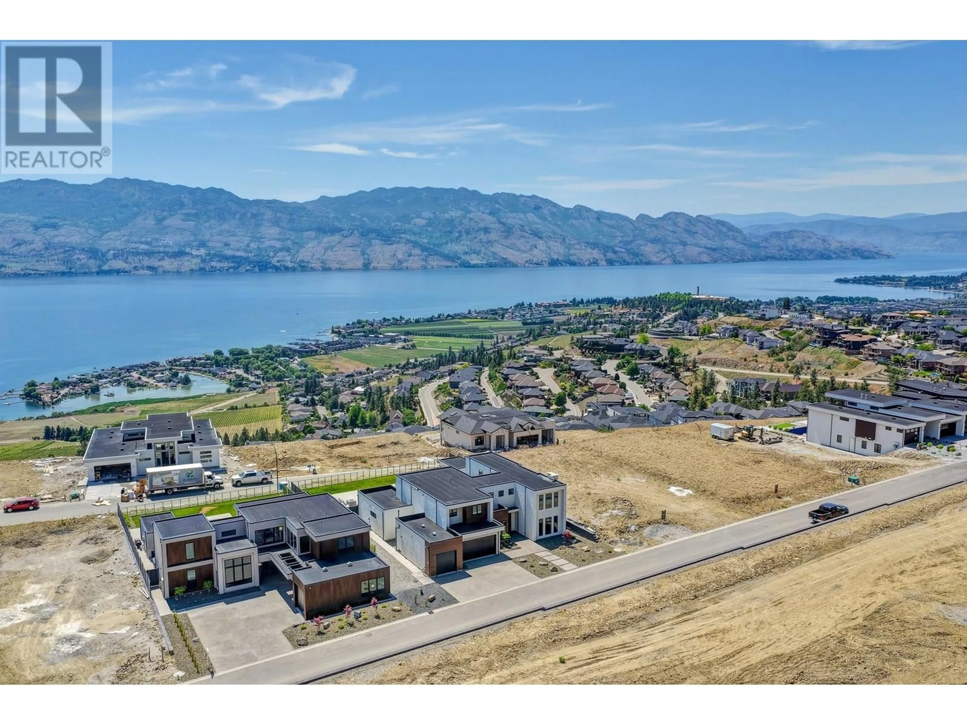 A pic from outside/outdoor area/front of a property/back of a property/a pic from drone, water/lake/river/ocean view for 1392 VINEYARD DRIVE, West Kelowna British Columbia V4T3H9
