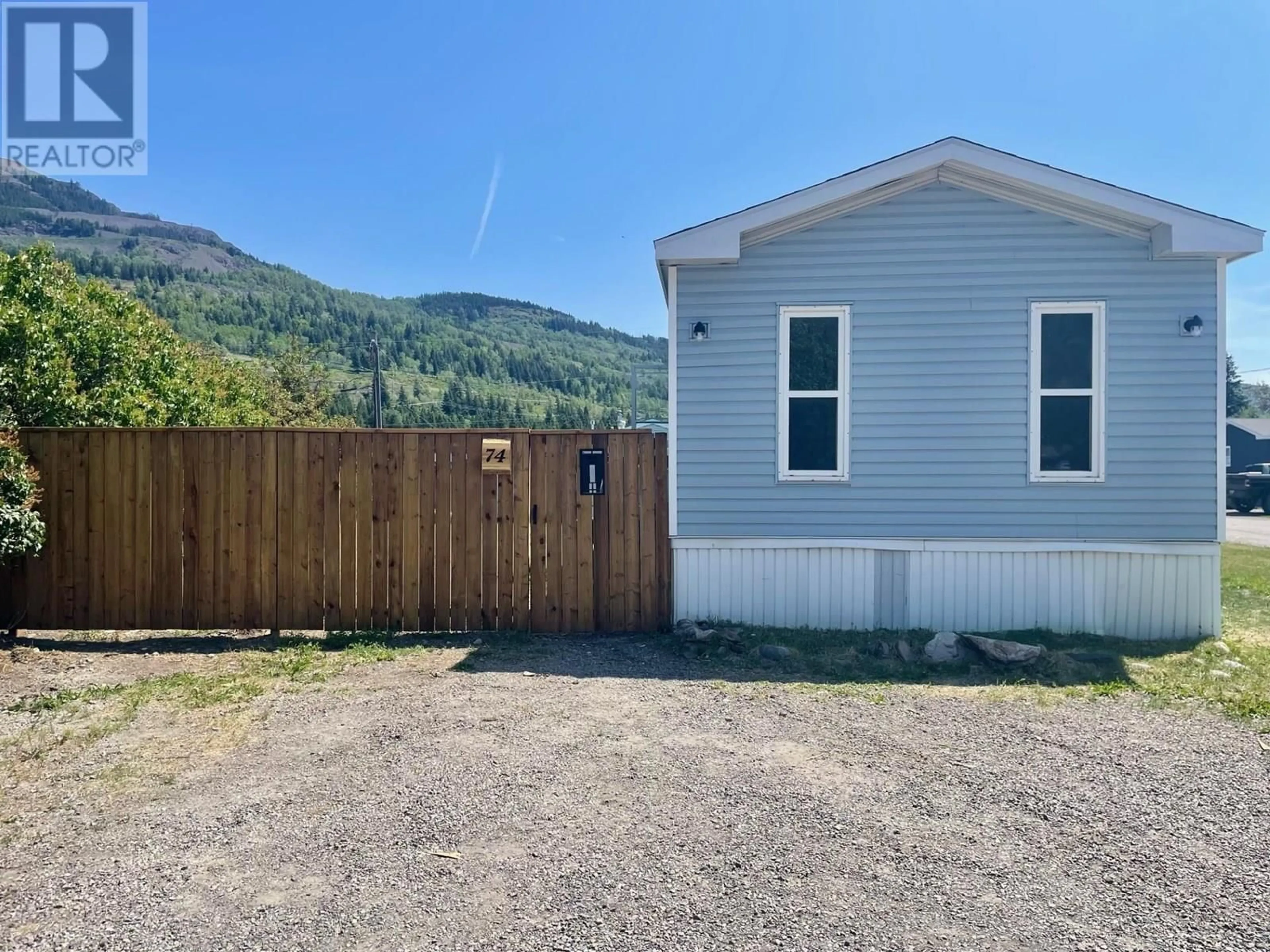 A pic from outside/outdoor area/front of a property/back of a property/a pic from drone, mountain view for 74 - 100 INDUSTRIAL ROAD 1 ROAD, Sparwood British Columbia V0B2G1