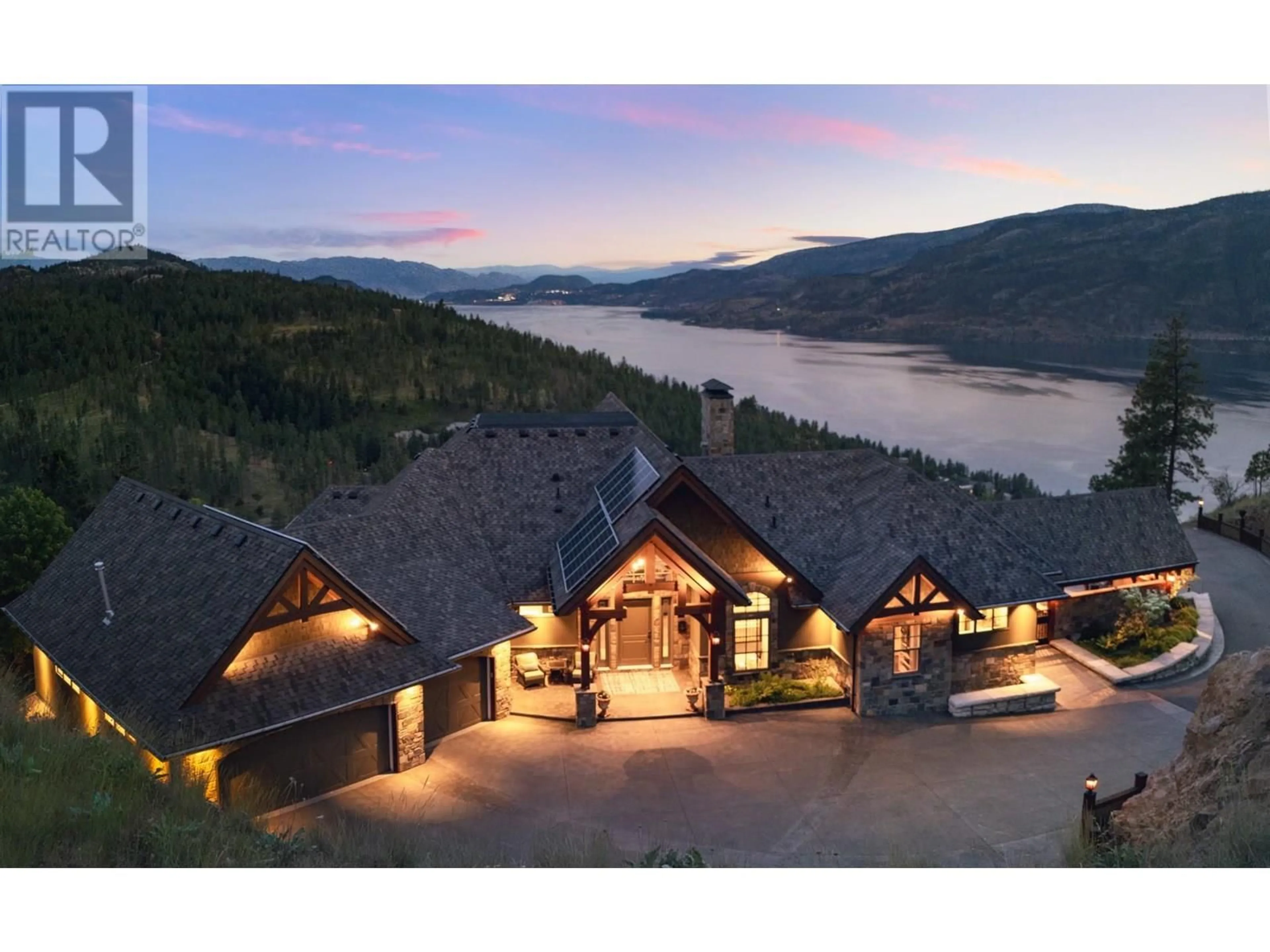 A pic from outside/outdoor area/front of a property/back of a property/a pic from drone, water/lake/river/ocean view for 1710 SHAYLER PLACE, Kelowna British Columbia V1V2R1
