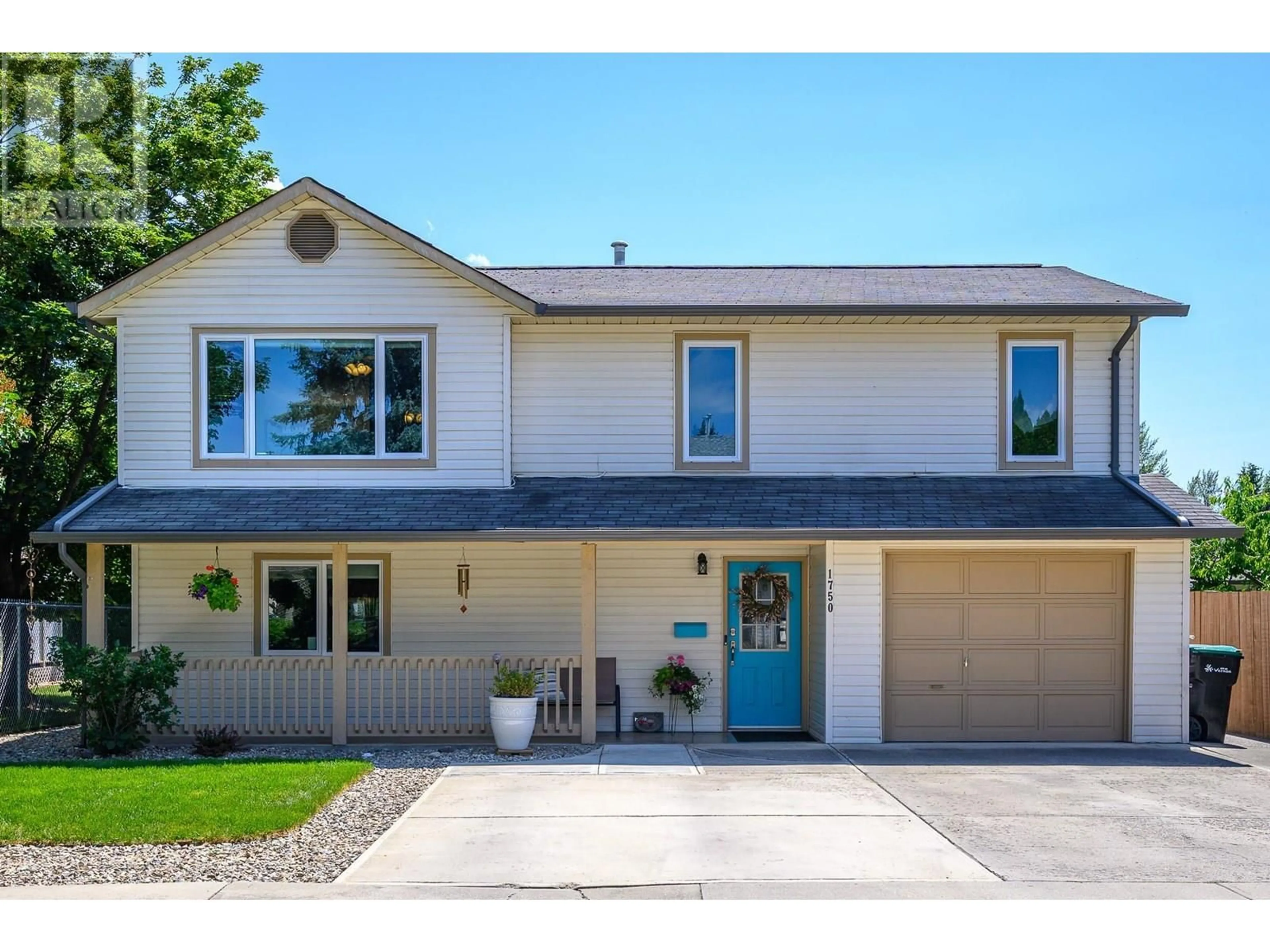Home with vinyl exterior material, street for 1750 BIGHORN ROAD, Vernon British Columbia V1T9E1