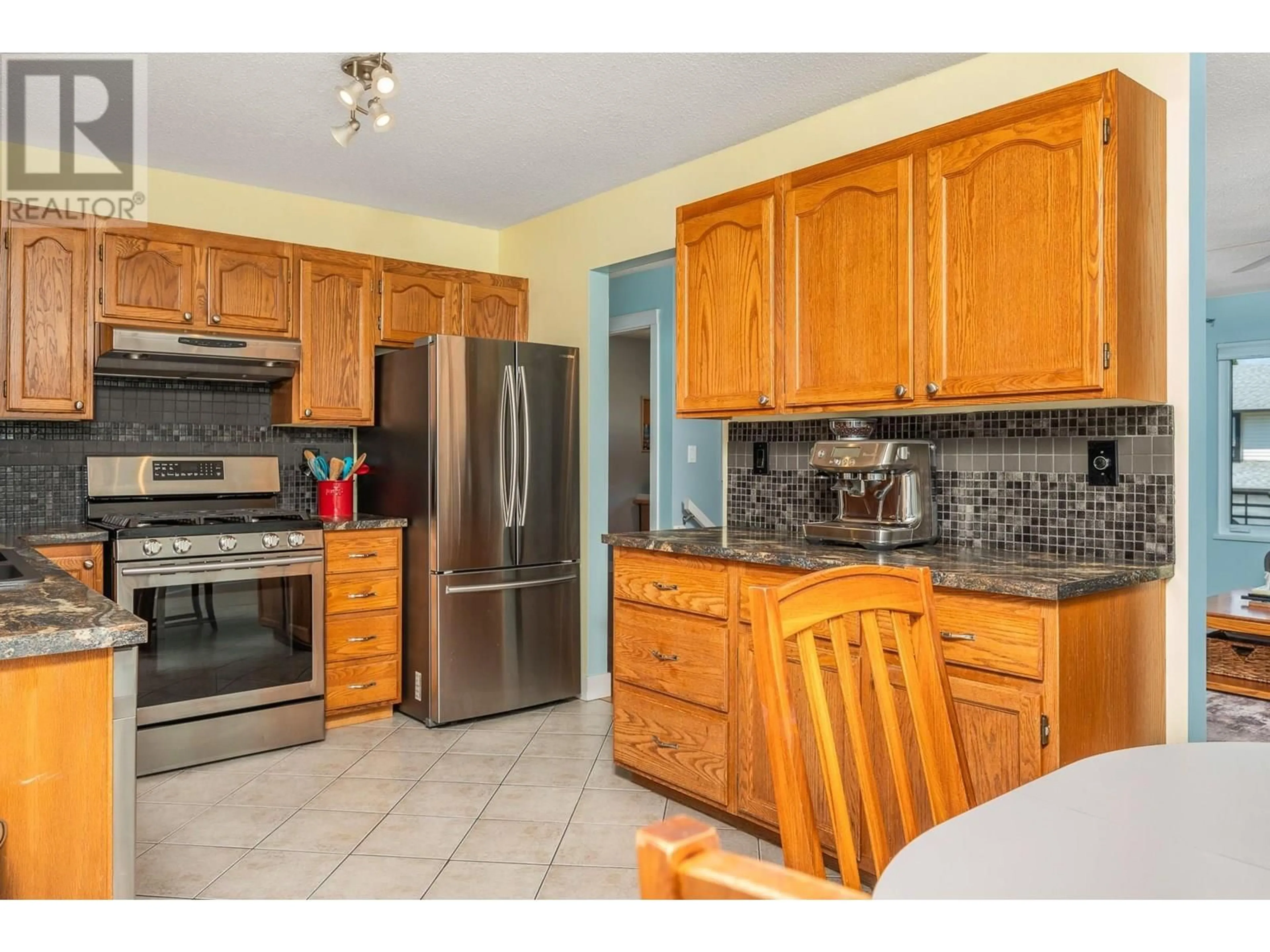 Standard kitchen, ceramic/tile floor for 1750 BIGHORN ROAD, Vernon British Columbia V1T9E1