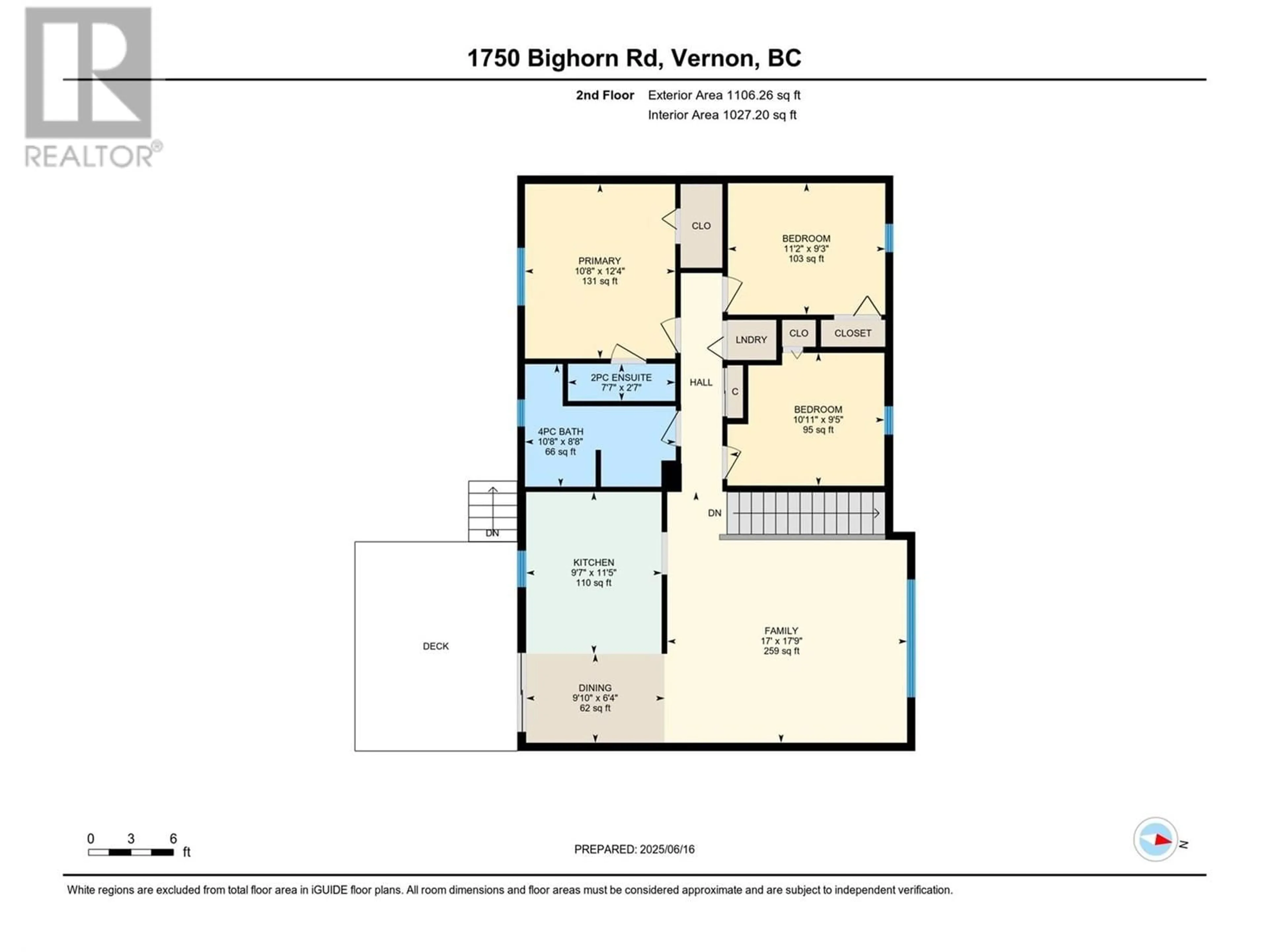 Floor plan for 1750 BIGHORN ROAD, Vernon British Columbia V1T9E1