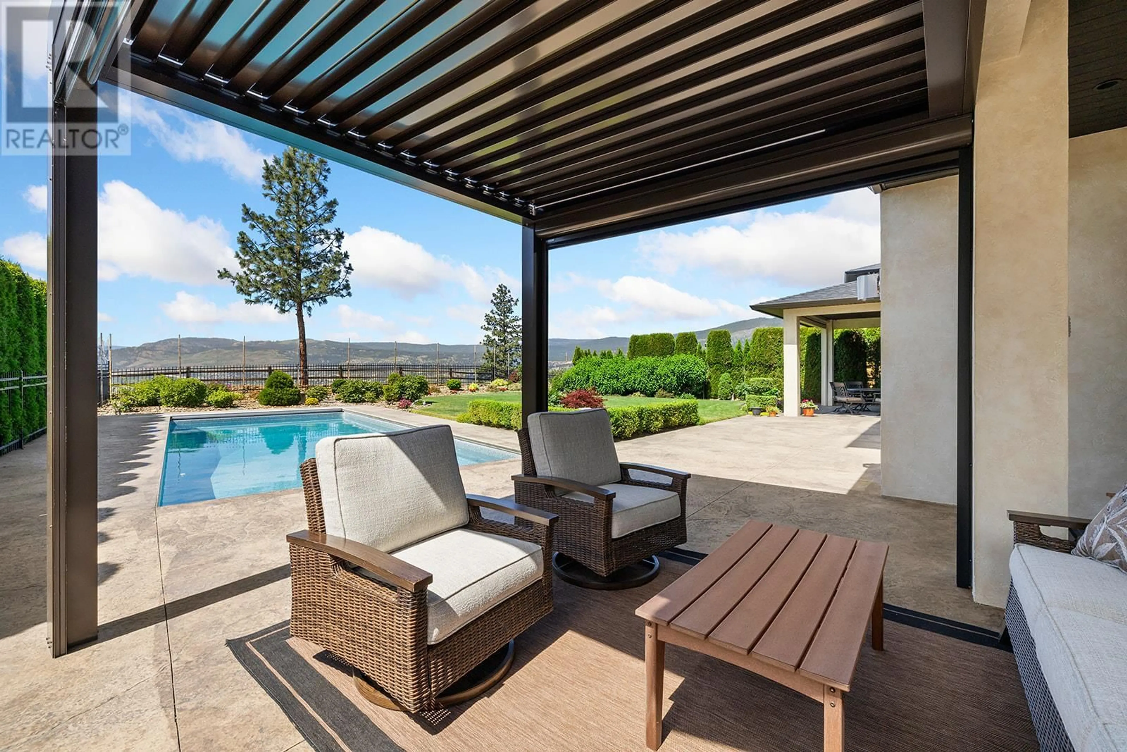 Patio, mountain view for 3321 VINEYARD VIEW DRIVE, West Kelowna British Columbia V4T3B4