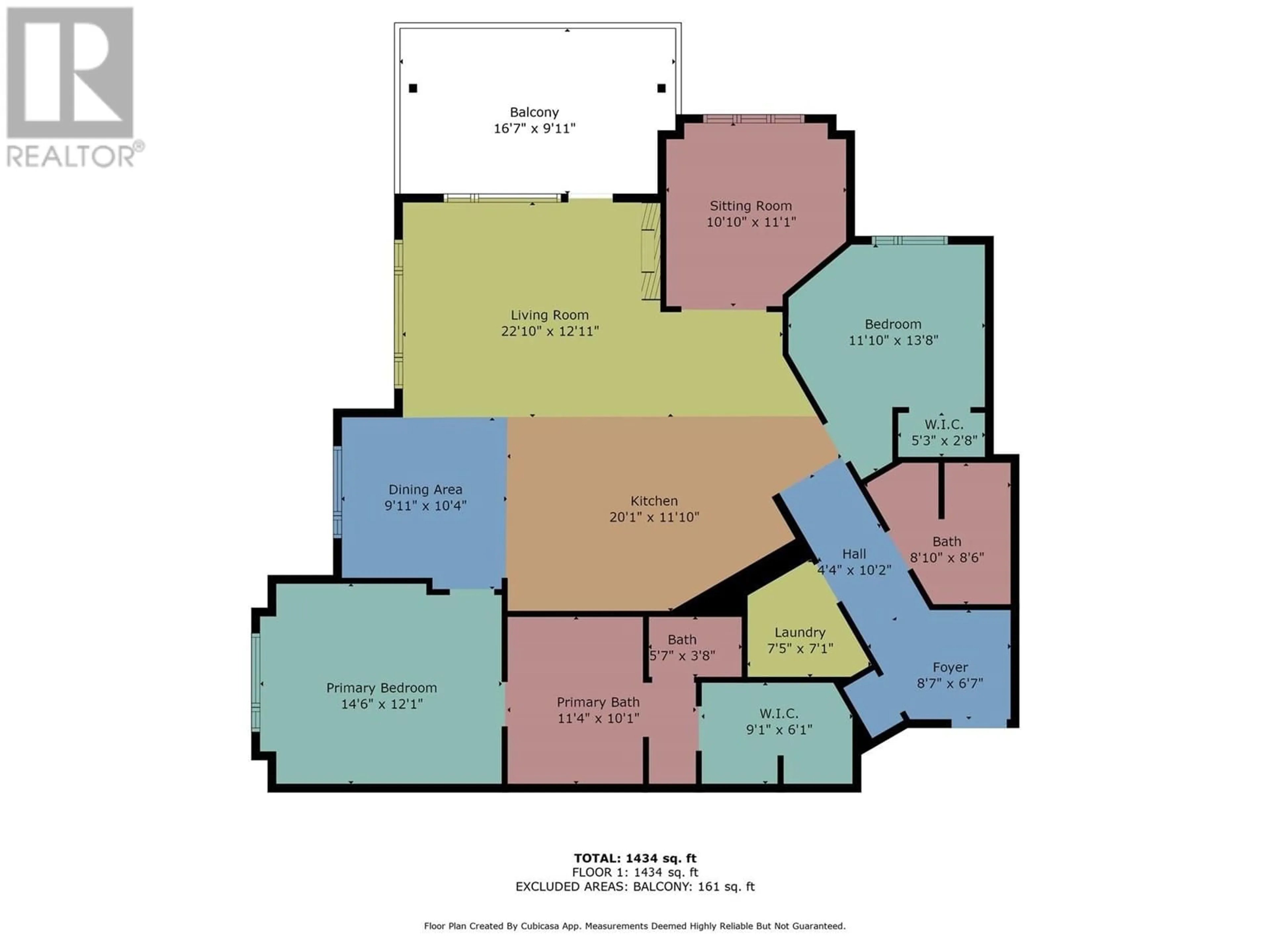 Floor plan for 305 - 580 SARSONS ROAD, Kelowna British Columbia V1W5H5