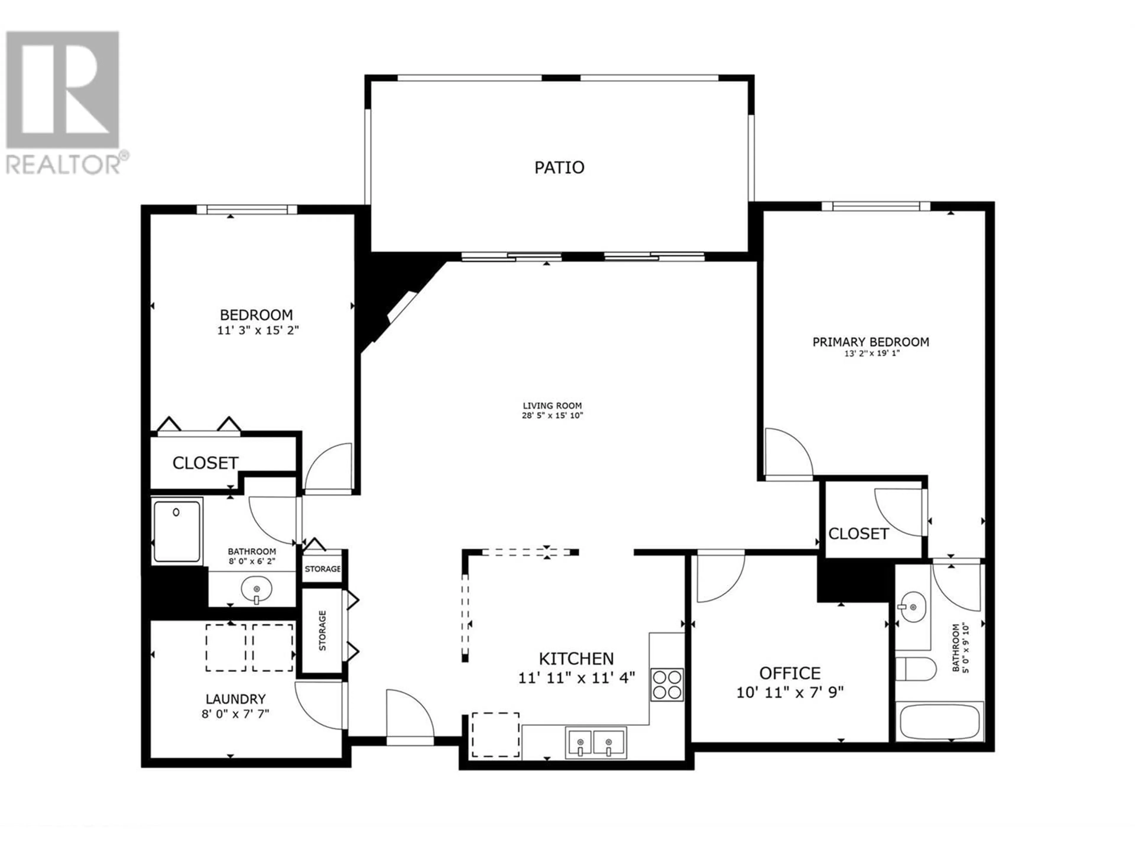 Floor plan for 103 - 1966 DURNIN ROAD, Kelowna British Columbia V1X7Z2