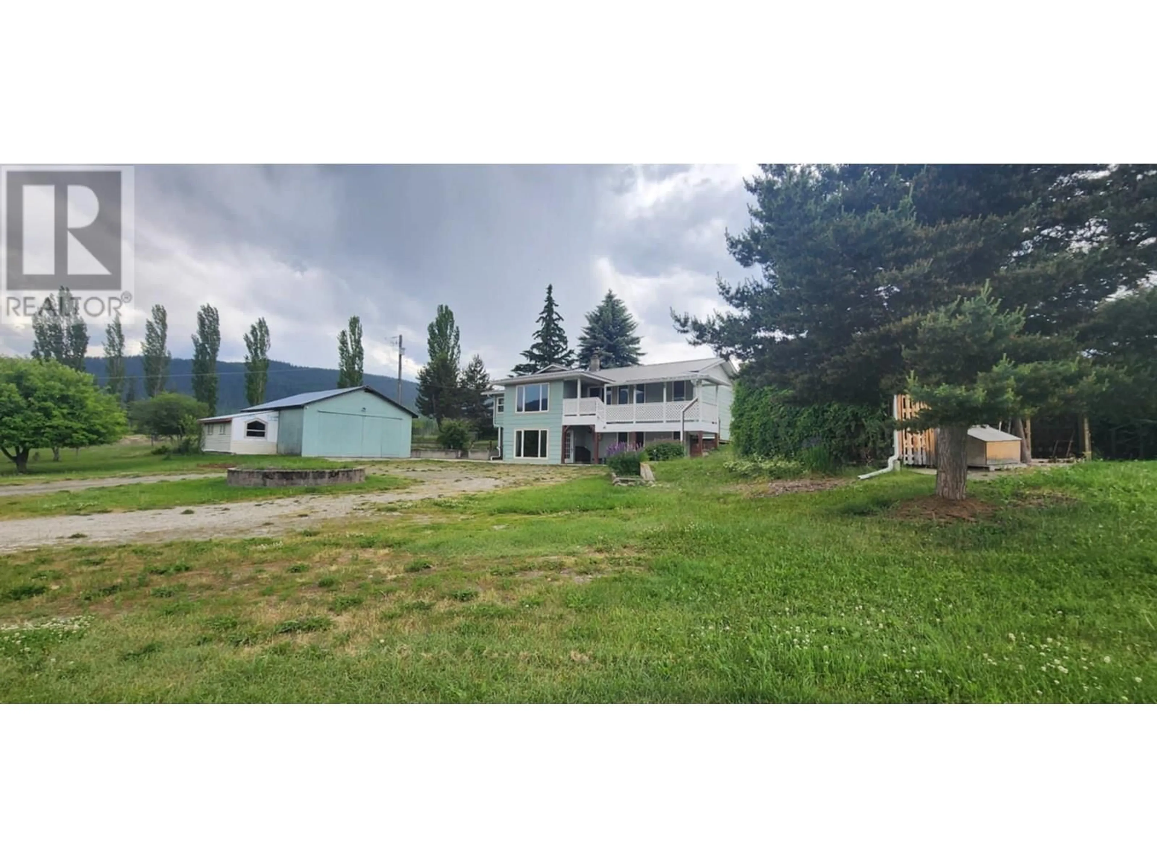 A pic from outside/outdoor area/front of a property/back of a property/a pic from drone, unknown for 48 PUCKETT ROAD, Cherryville British Columbia V0E2G3