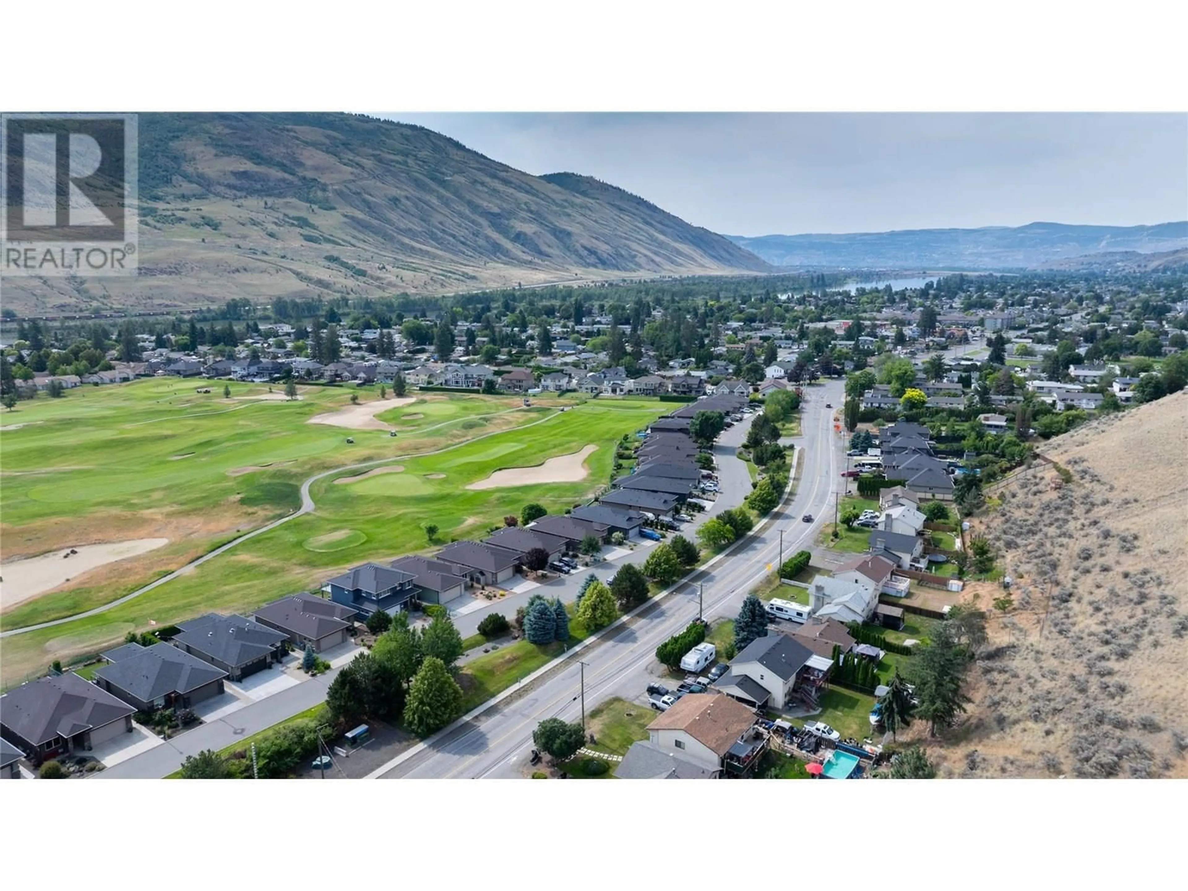 A pic from outside/outdoor area/front of a property/back of a property/a pic from drone, mountain view for 3688 WESTSYDE ROAD, Kamloops British Columbia V2B7H6