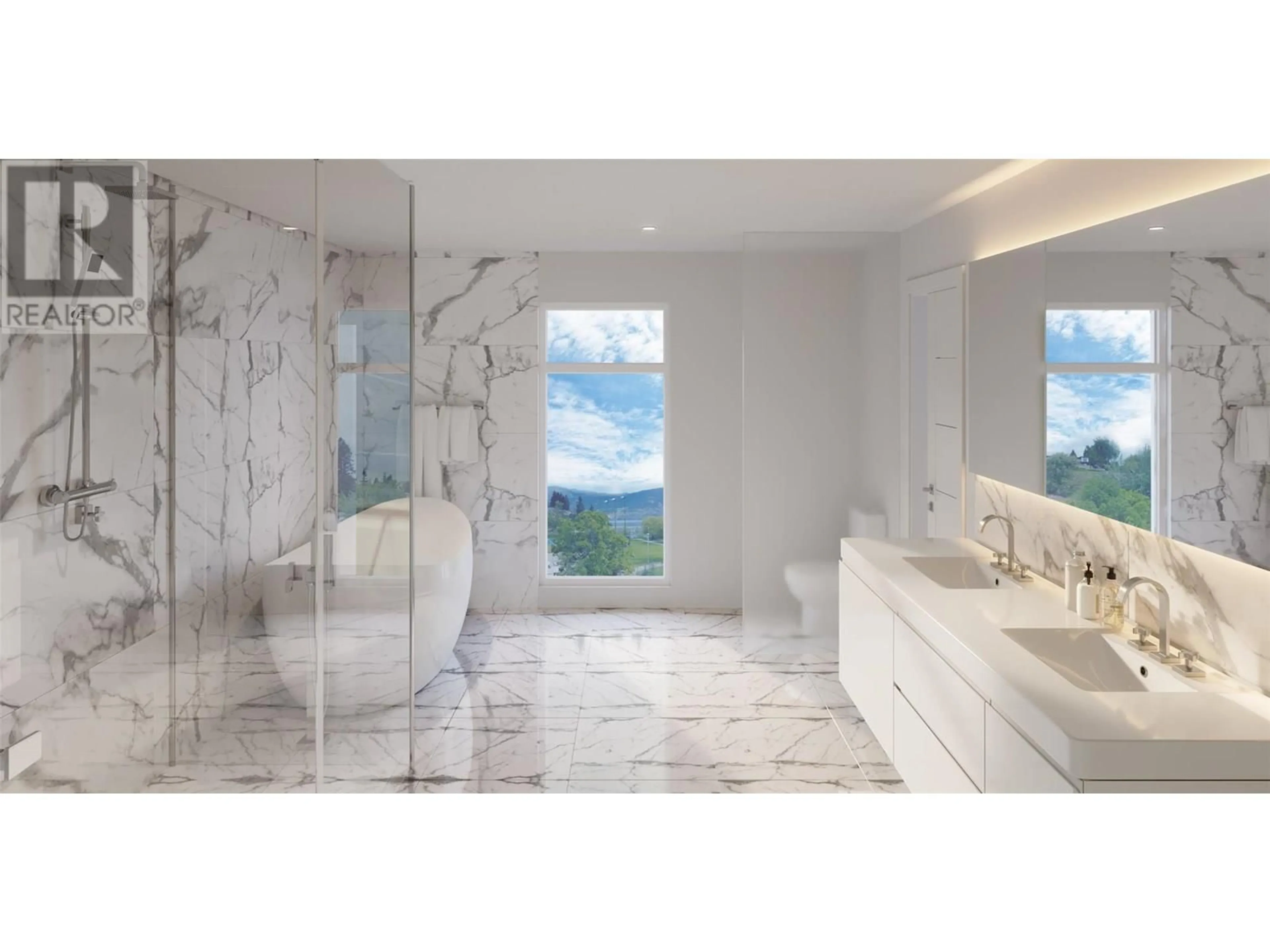 Contemporary bathroom, ceramic/tile floor for 102 - 13419 LAKESHORE DRIVE SOUTH, Summerland British Columbia V0H1Z1